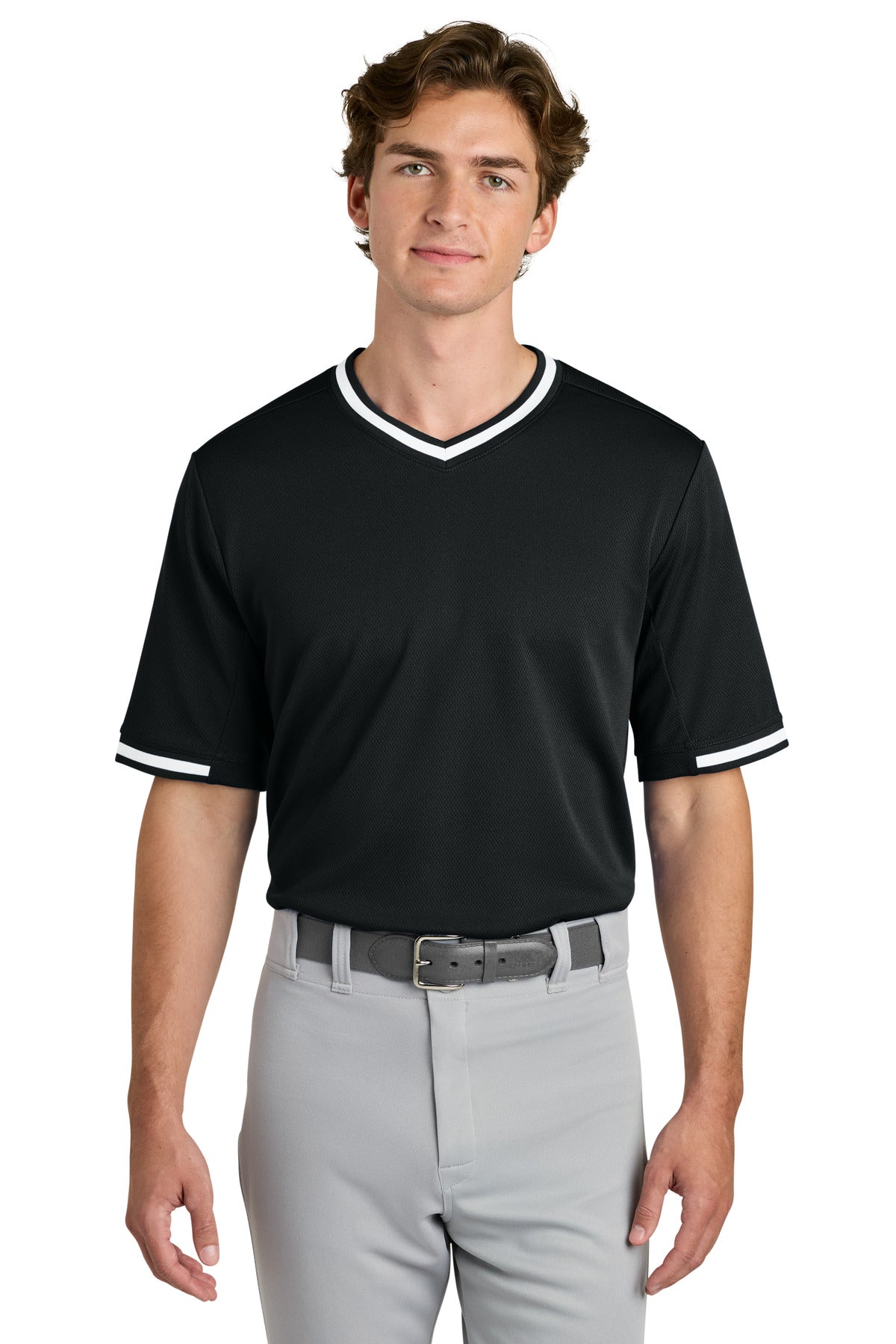 Sport-Tek ® Tough Mesh V-Neck Baseball Jersey ST221