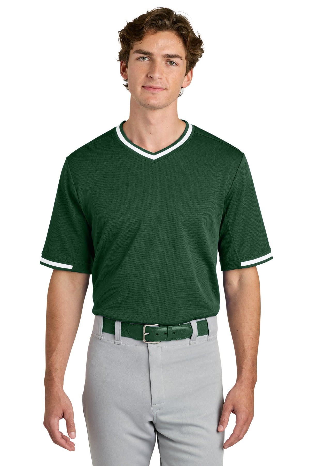 Sport-Tek ® Tough Mesh V-Neck Baseball Jersey ST221