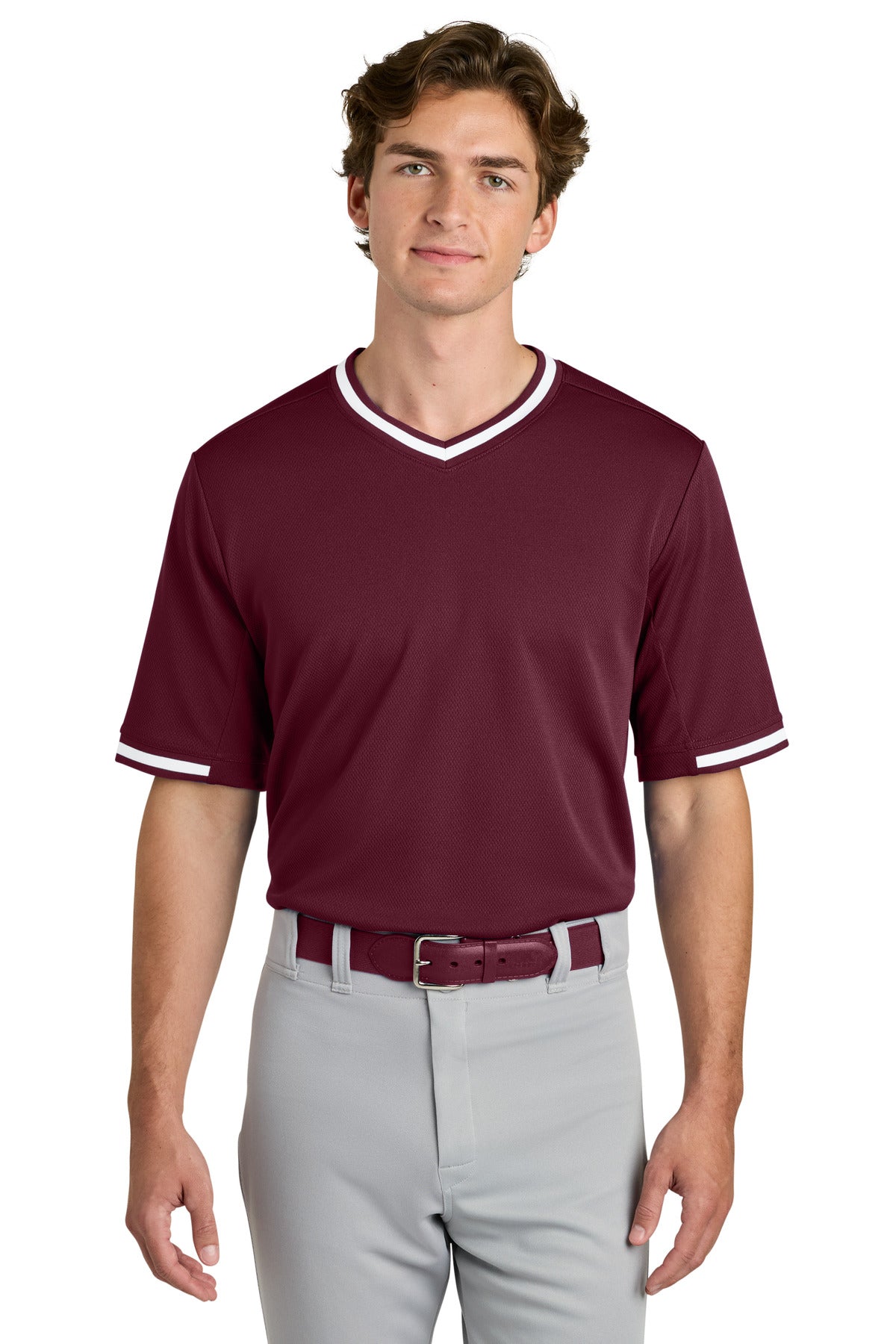 Sport-Tek ® Tough Mesh V-Neck Baseball Jersey ST221