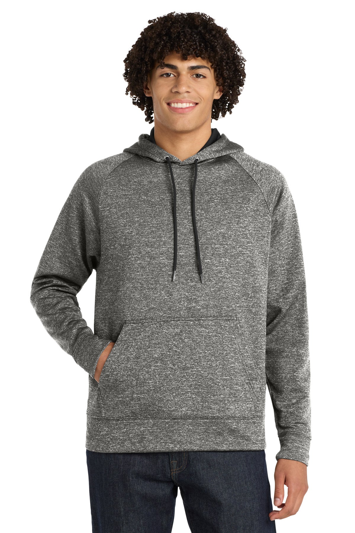 Sport-Tek ® PosiCharge ® Electric Heather Fleece Hooded Pullover. ST225