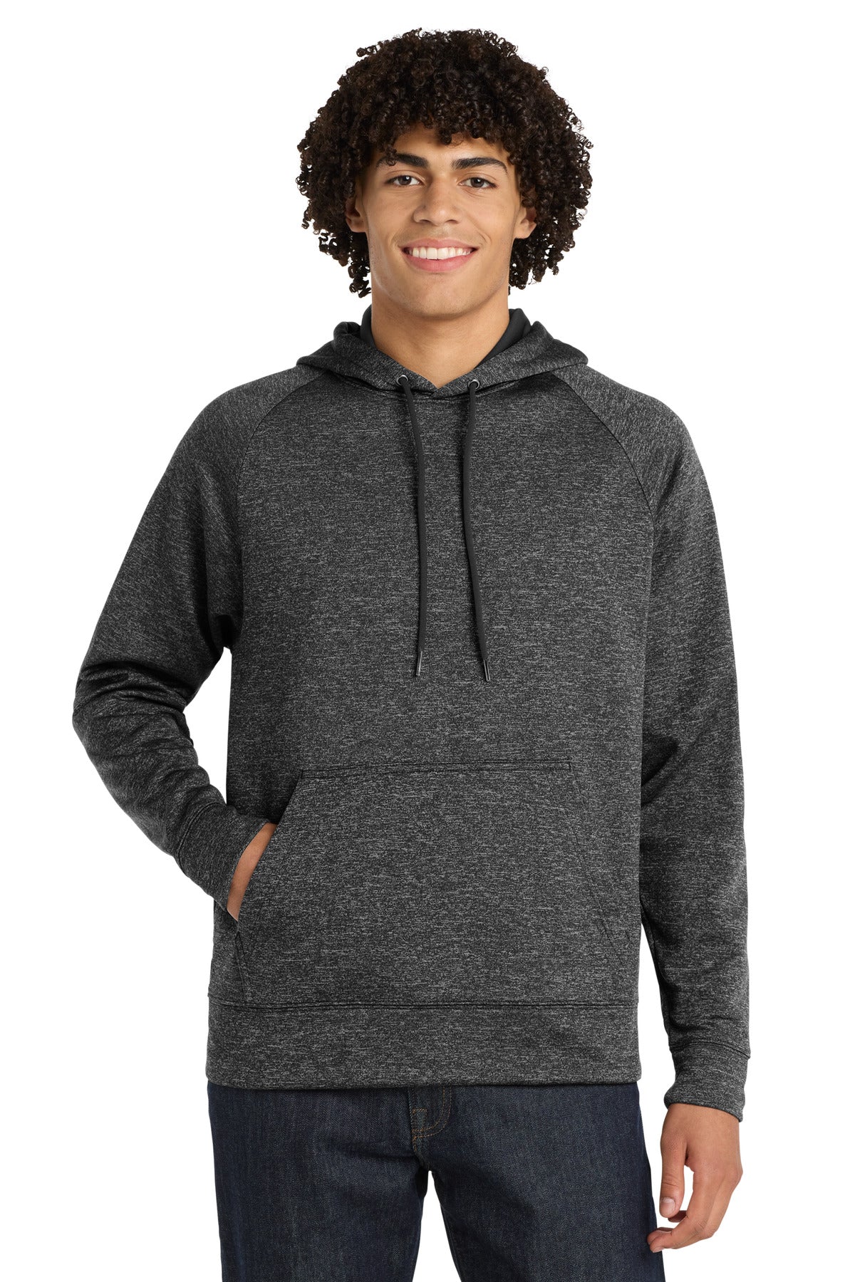 Sport-Tek ® PosiCharge ® Electric Heather Fleece Hooded Pullover. ST225