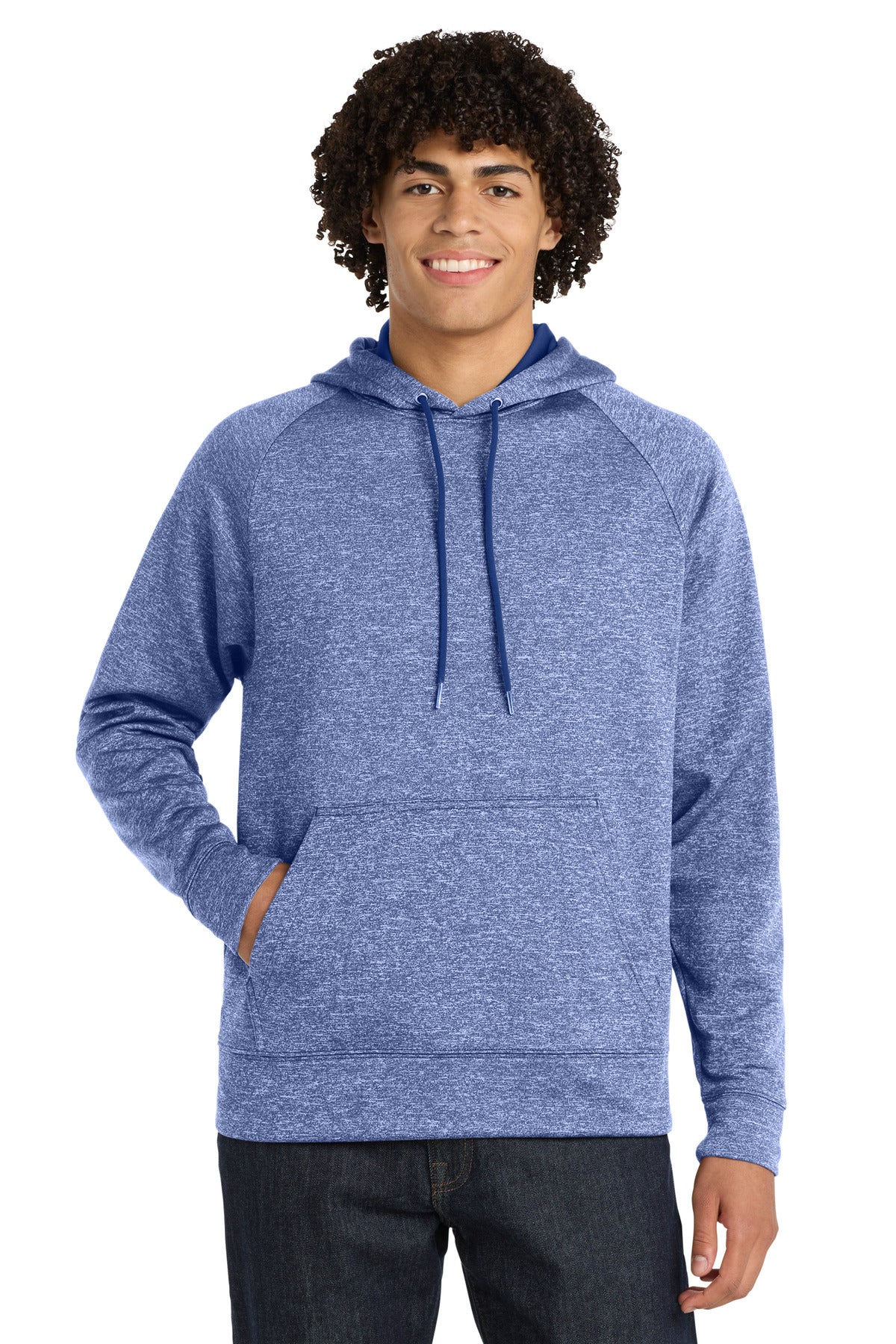 Sport-Tek ® PosiCharge ® Electric Heather Fleece Hooded Pullover. ST225