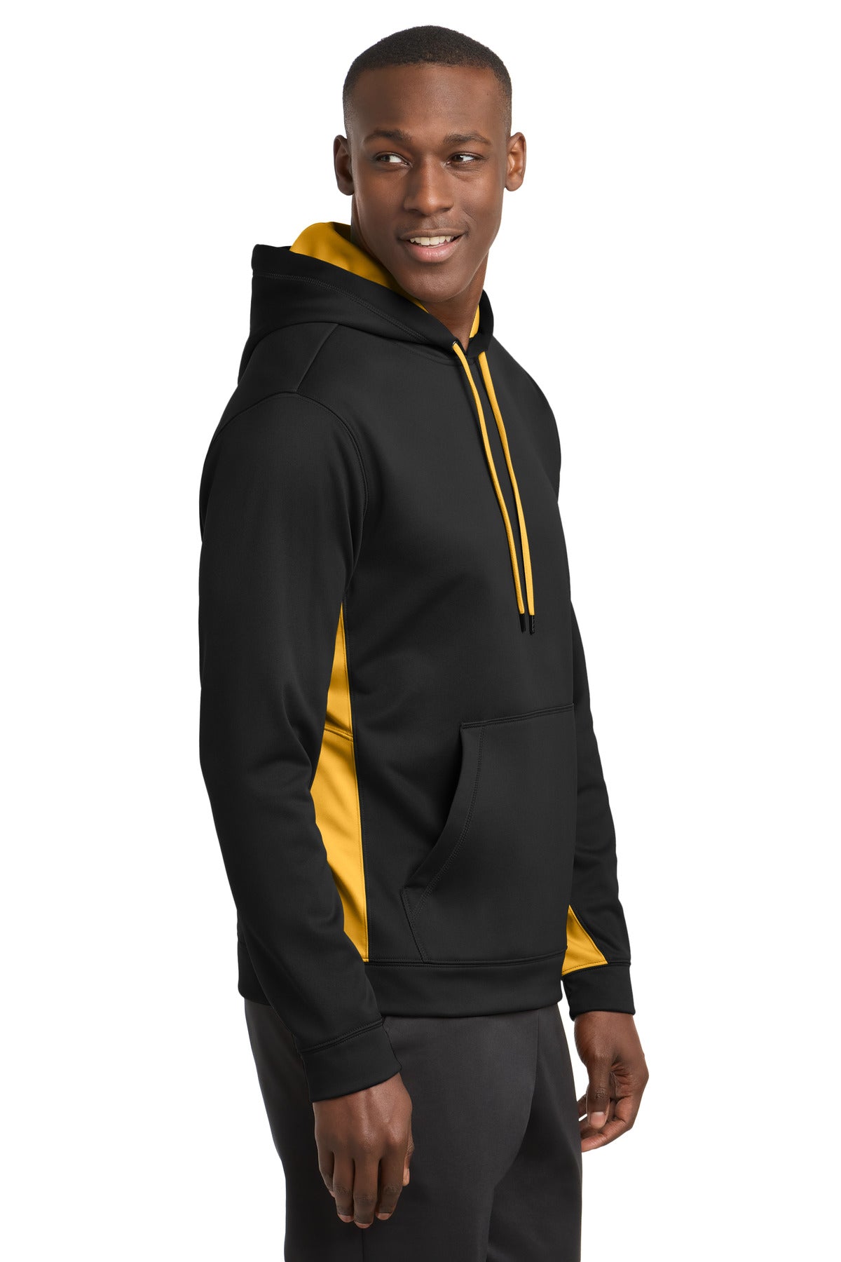 Sport-Tek ® Sport-Wick ® Fleece Colorblock Hooded Pullover. ST235