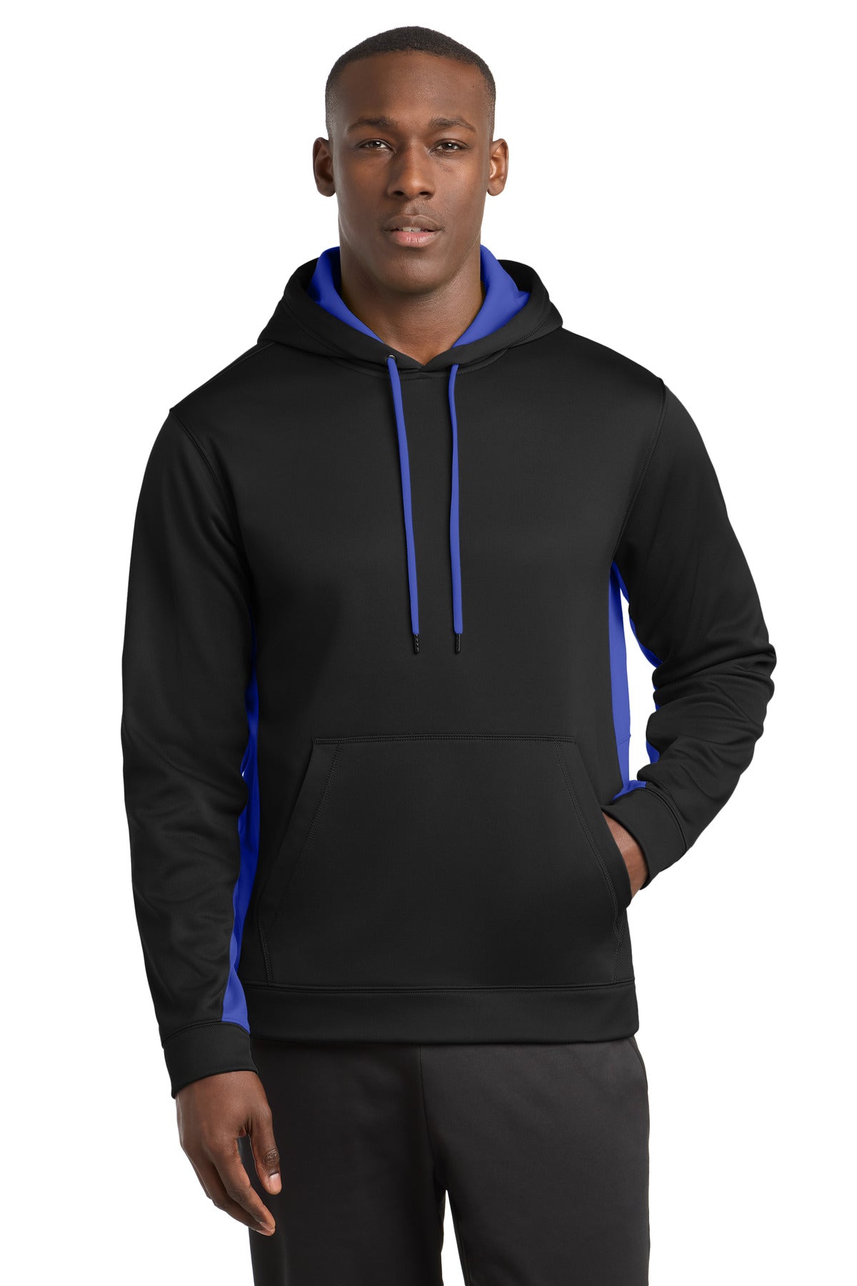 Sport-Tek ® Sport-Wick ® Fleece Colorblock Hooded Pullover. ST235