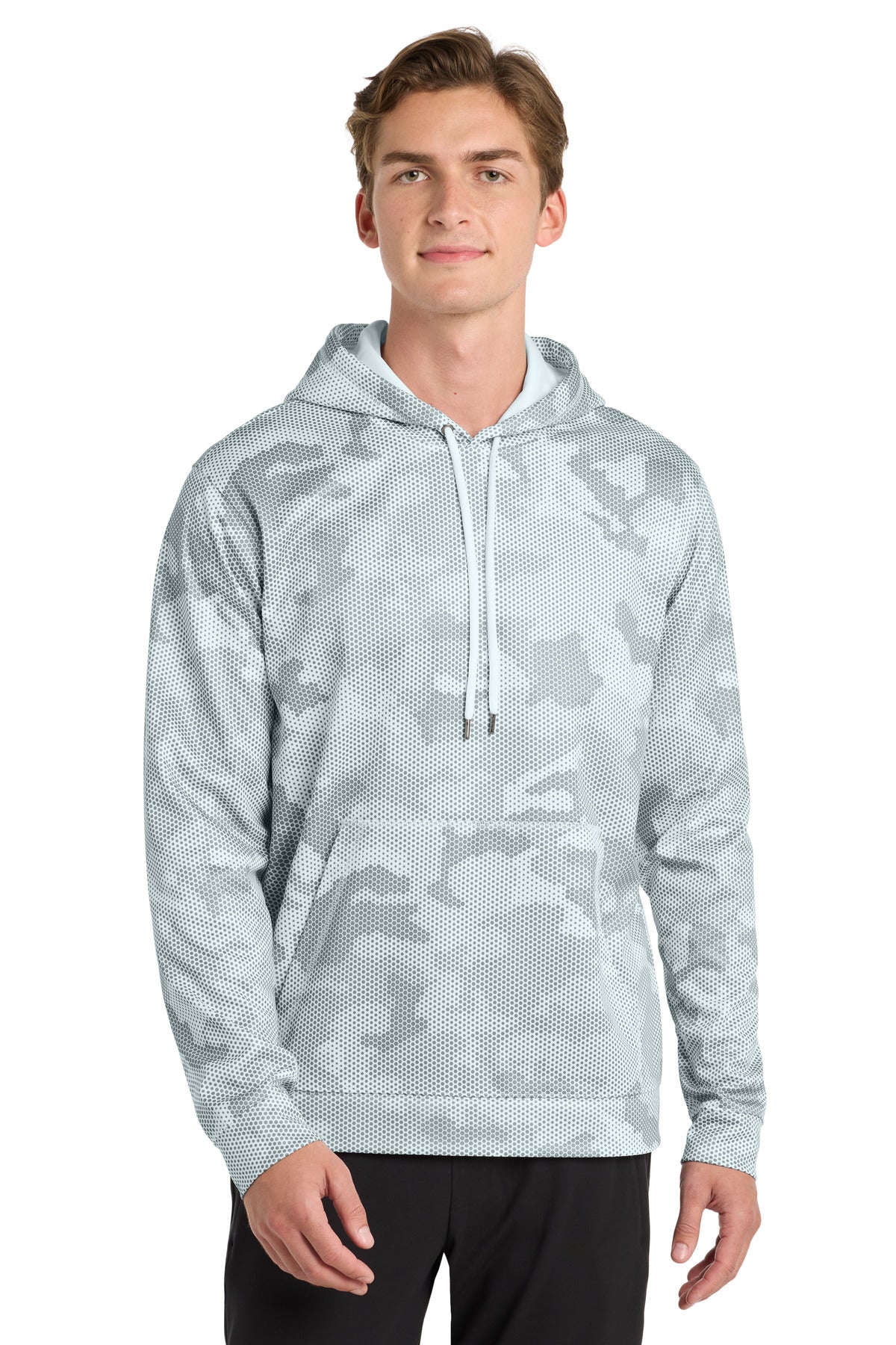 Sport-Tek ® Sport-Wick ® CamoHex Fleece Hooded Pullover. ST240