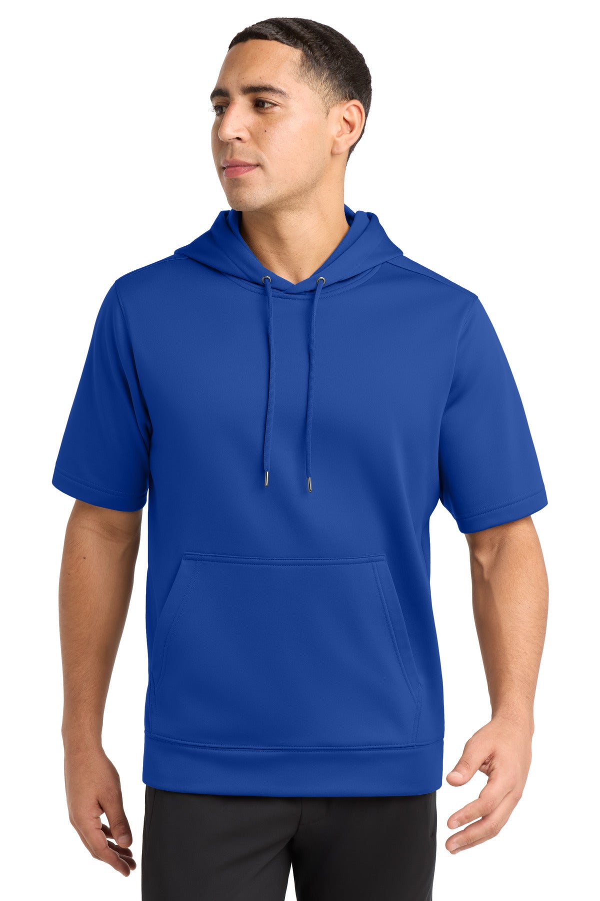 Sport-Tek ® Sport-Wick ® Fleece Short Sleeve Hooded Pullover. ST251