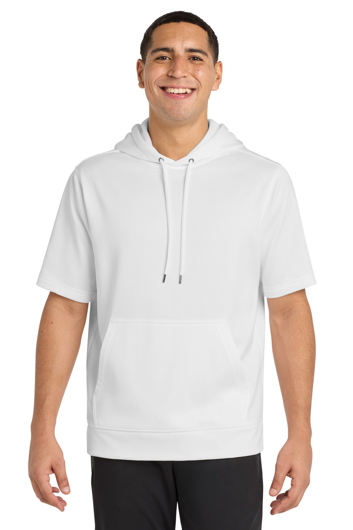 Sport-Tek ® Sport-Wick ® Fleece Short Sleeve Hooded Pullover. ST251