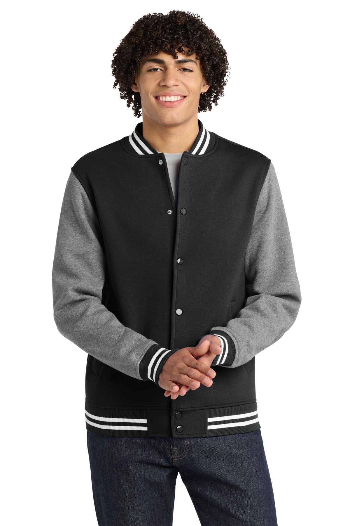 Sport-Tek ® Fleece Letterman Jacket. ST270