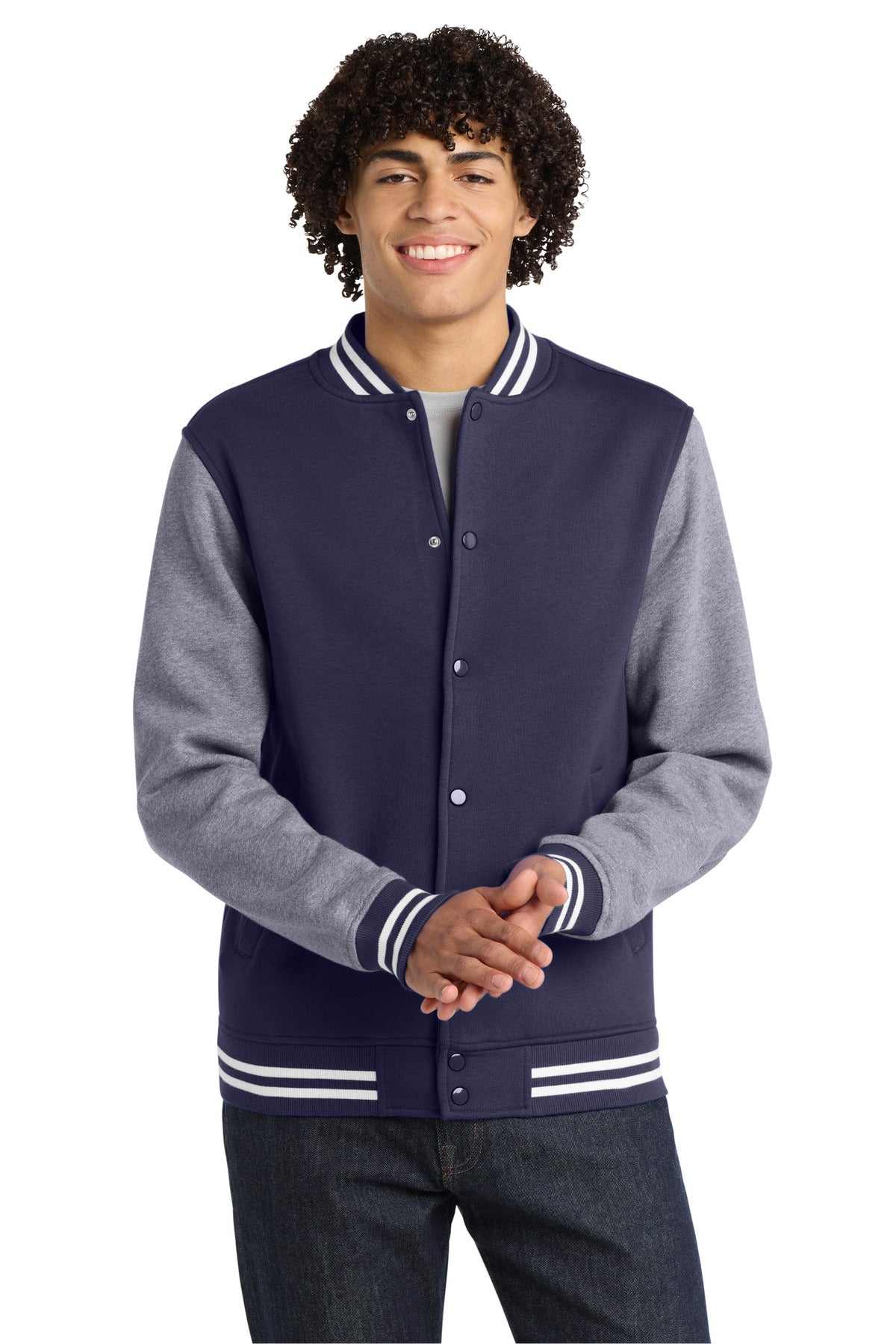 Sport-Tek ® Fleece Letterman Jacket. ST270