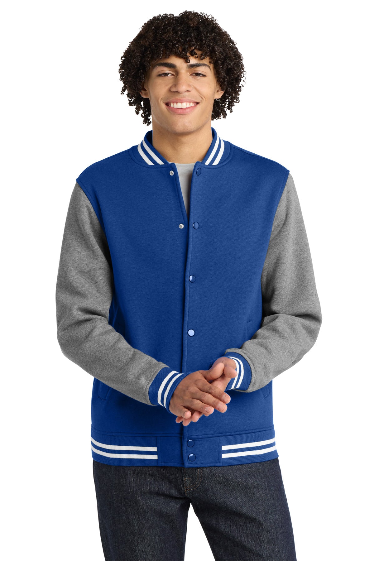 Sport-Tek ® Fleece Letterman Jacket. ST270