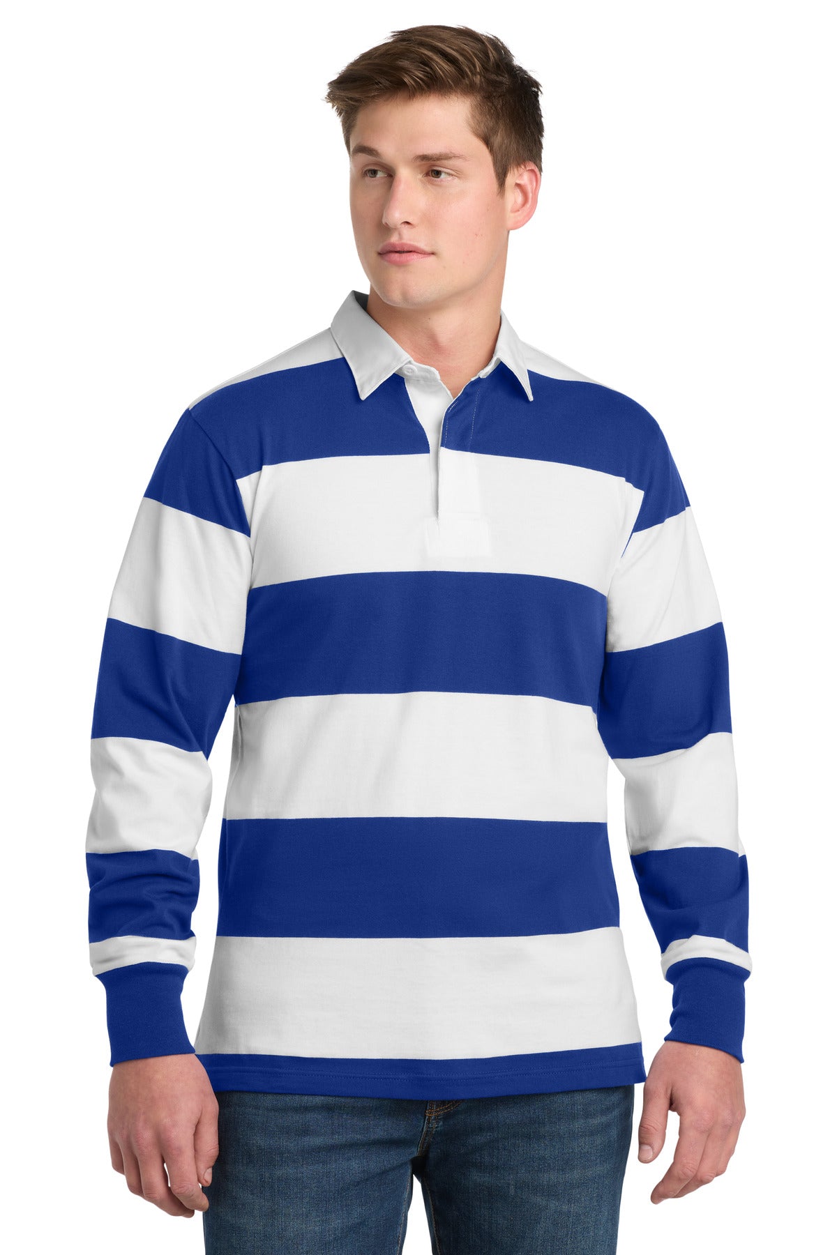 Sport-Tek ® Classic Long Sleeve Rugby Polo. ST301