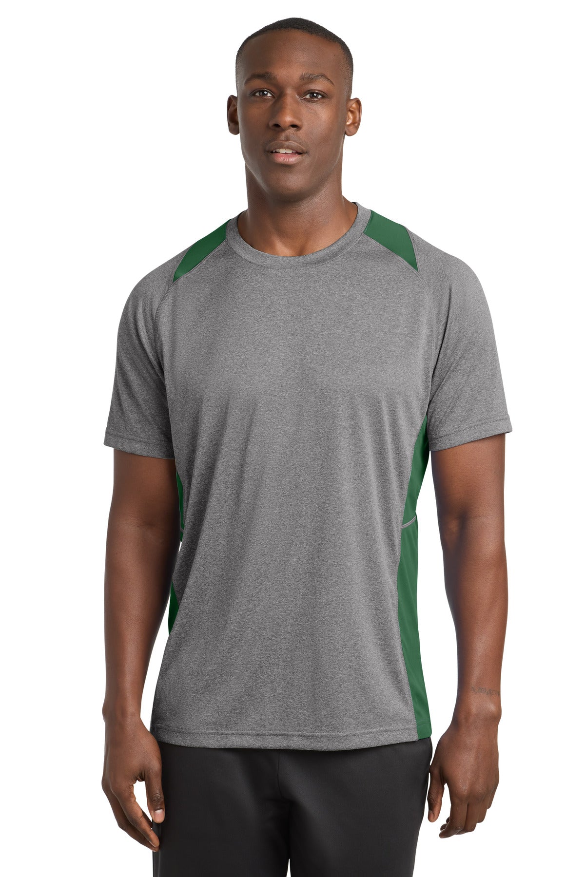 Sport-Tek ® Heather Colorblock Contender ™ Tee. ST361
