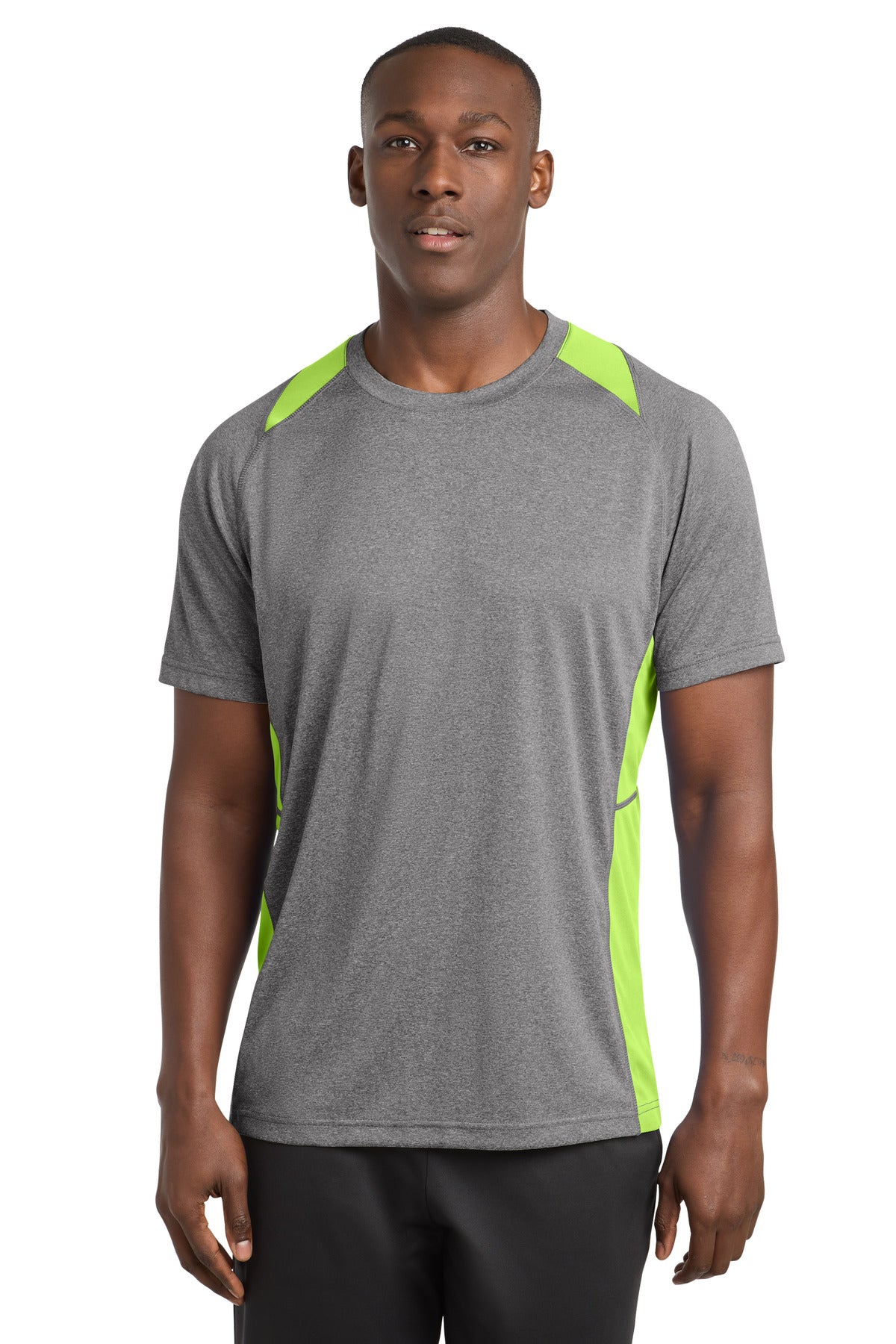 Sport-Tek ® Heather Colorblock Contender ™ Tee. ST361