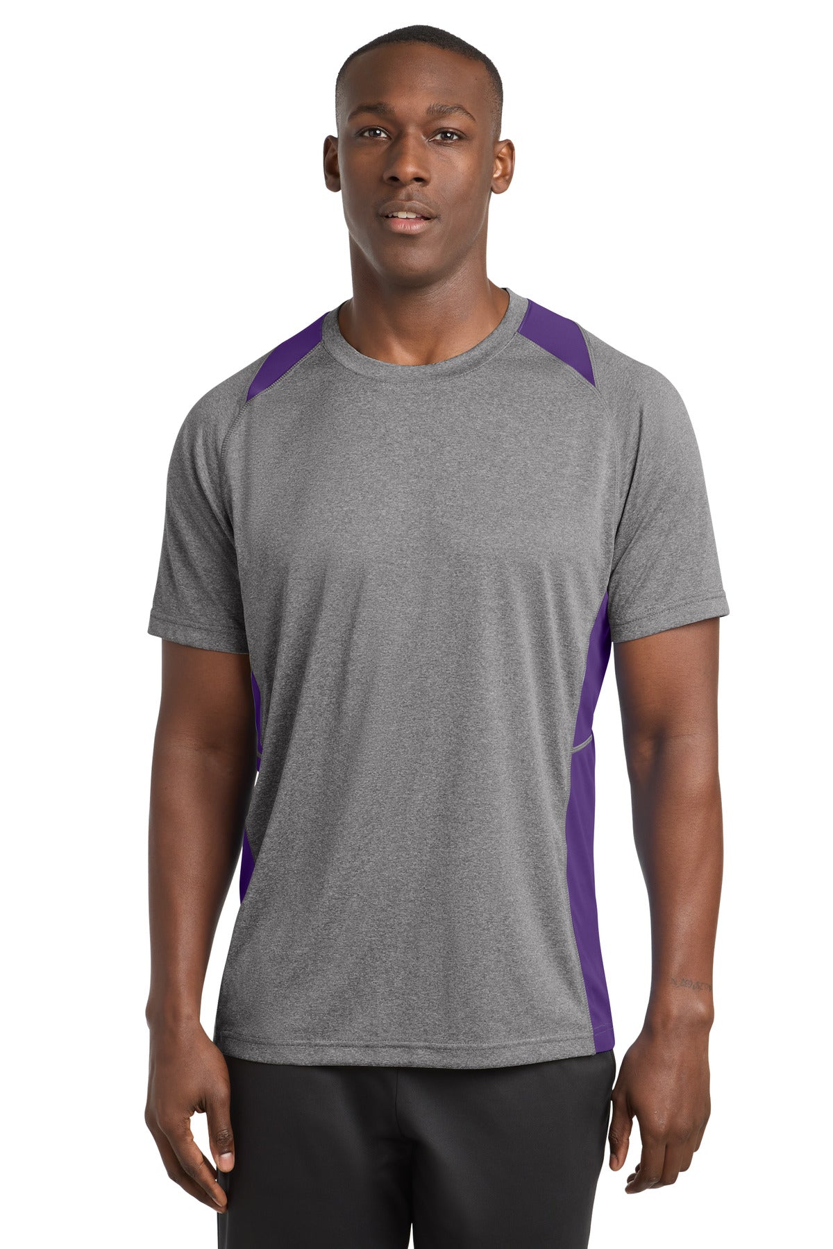 Sport-Tek ® Heather Colorblock Contender ™ Tee. ST361