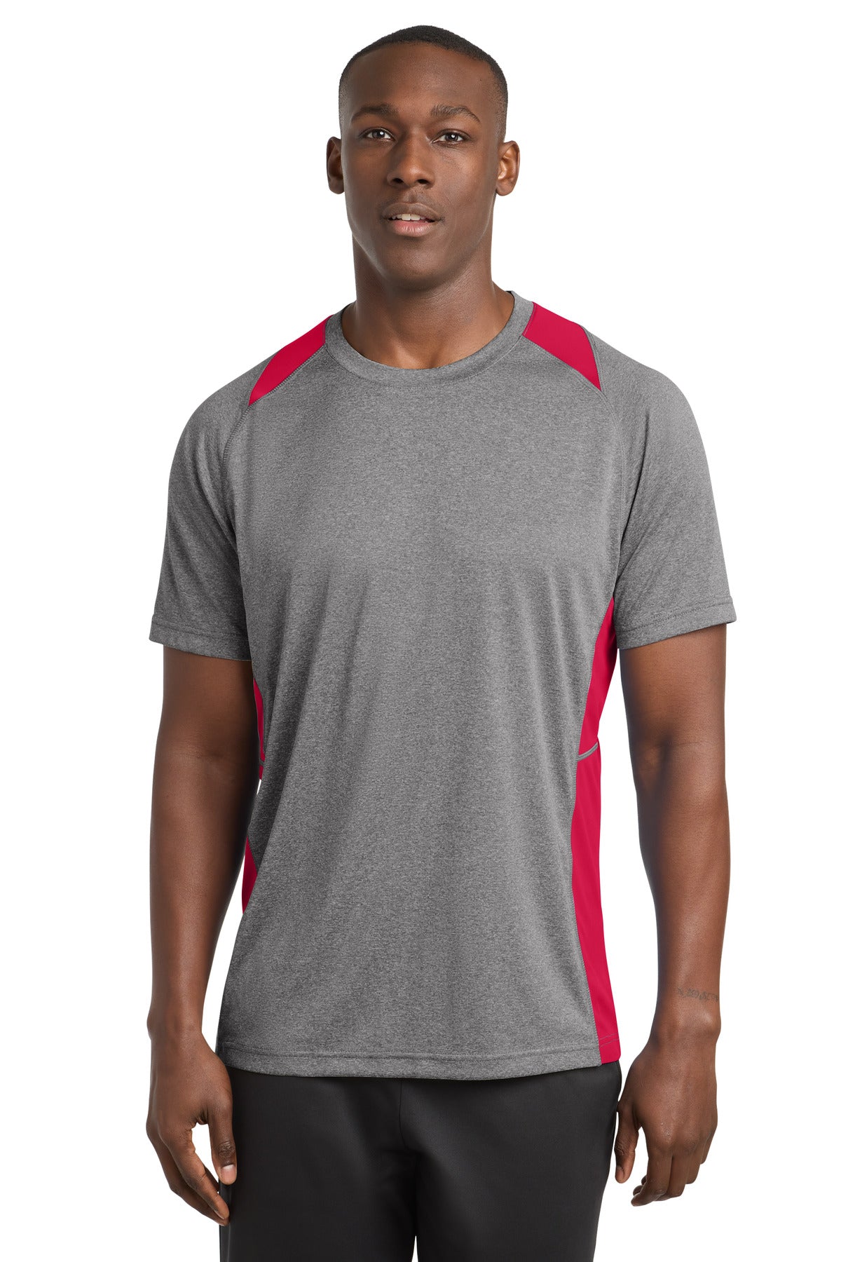 Sport-Tek ® Heather Colorblock Contender ™ Tee. ST361