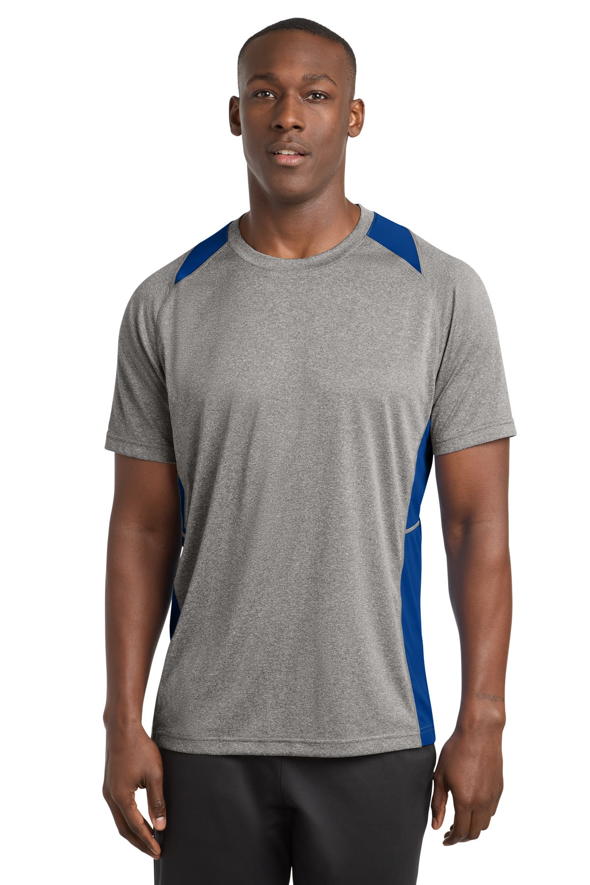 Sport-Tek ® Heather Colorblock Contender ™ Tee. ST361