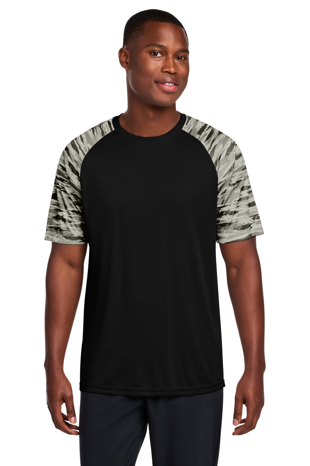Sport-Tek ® Drift Camo Colorblock Tee ST376