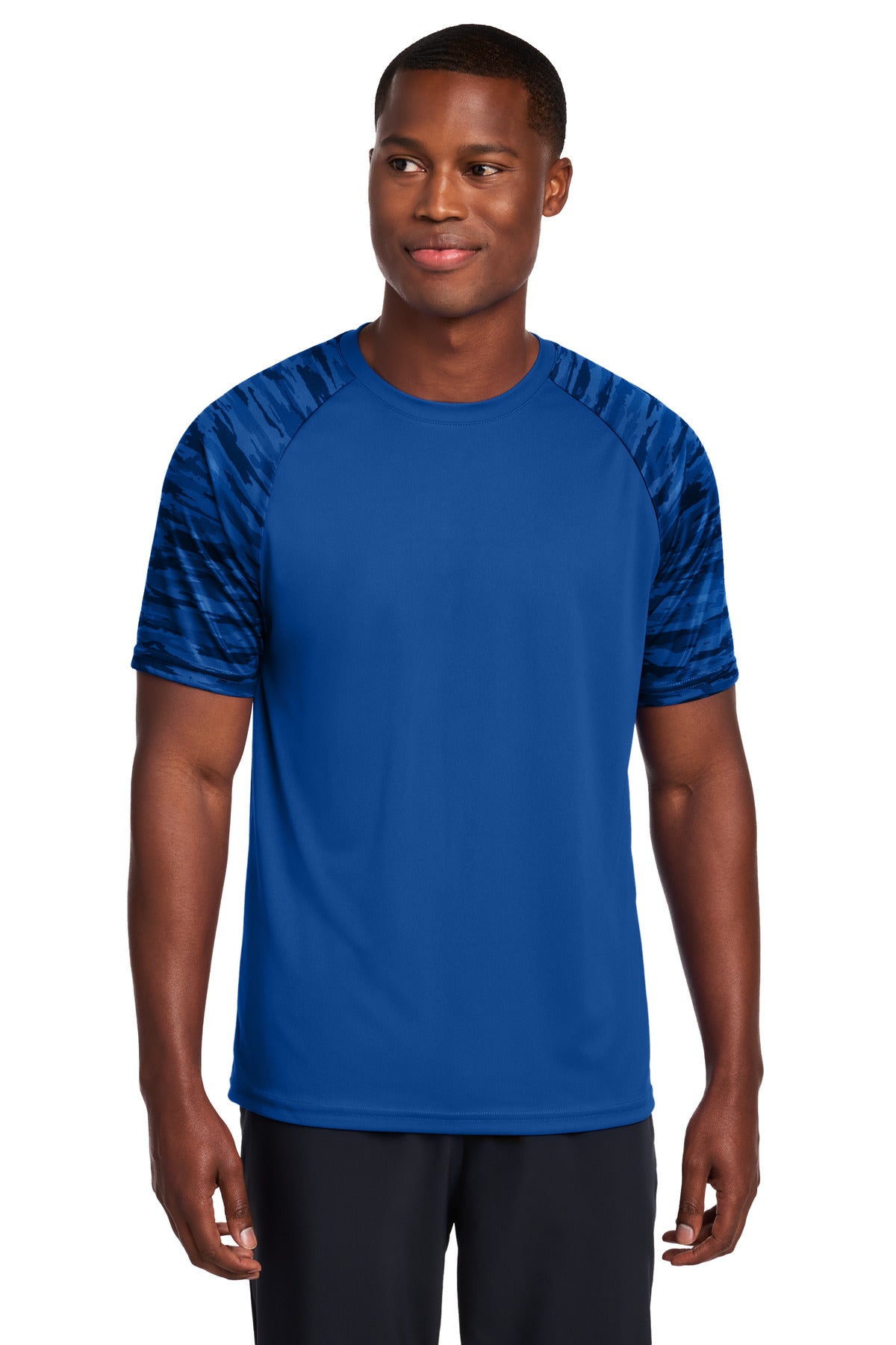 Sport-Tek ® Drift Camo Colorblock Tee ST376