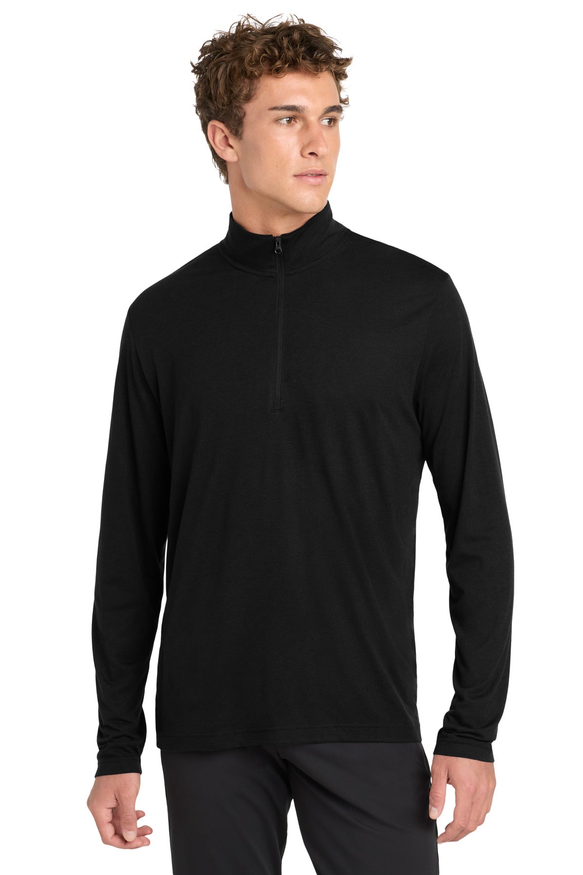 Sport-Tek ® PosiCharge ® Tri-Blend Wicking 1/4-Zip Pullover. ST407