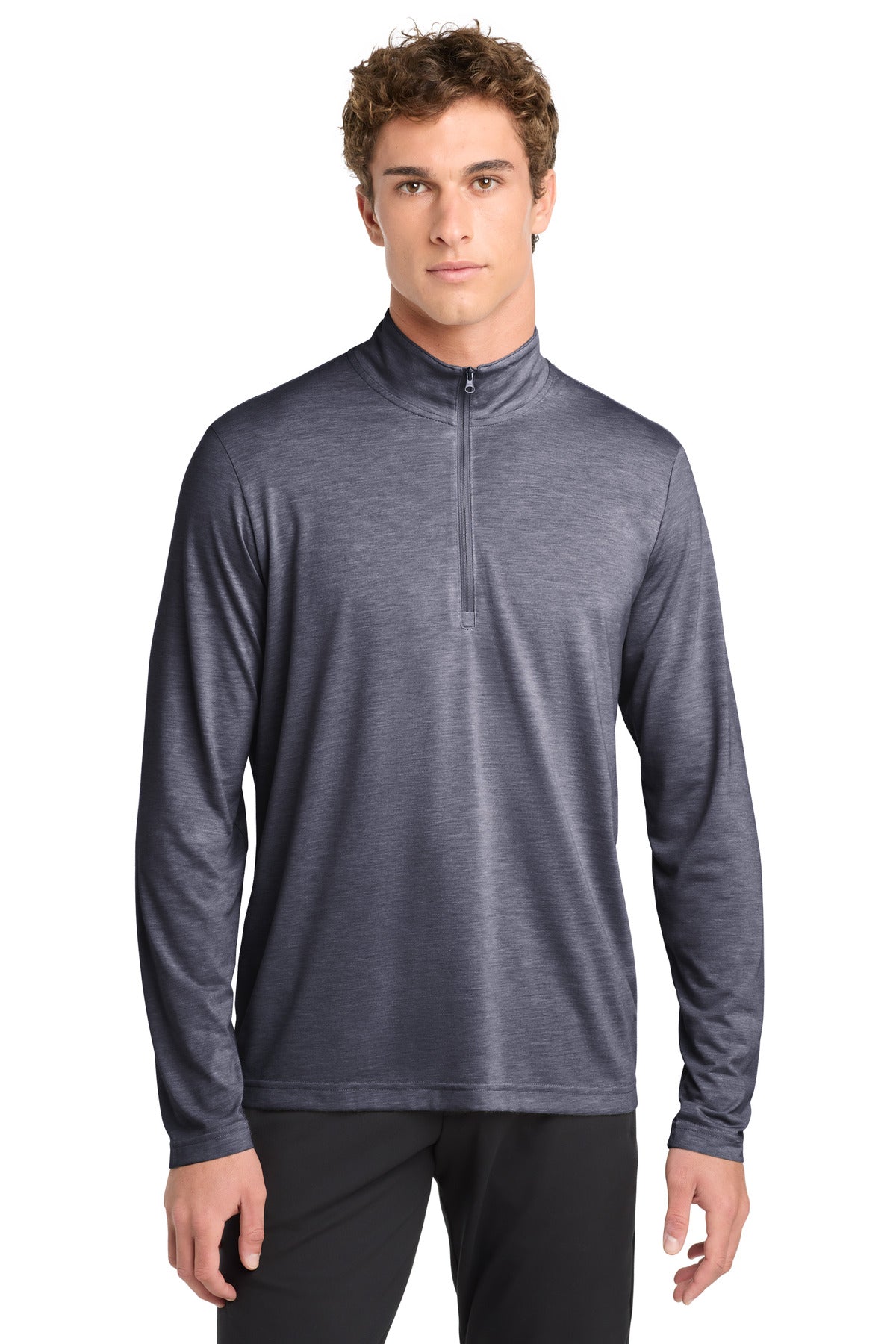 Sport-Tek ® PosiCharge ® Tri-Blend Wicking 1/4-Zip Pullover. ST407