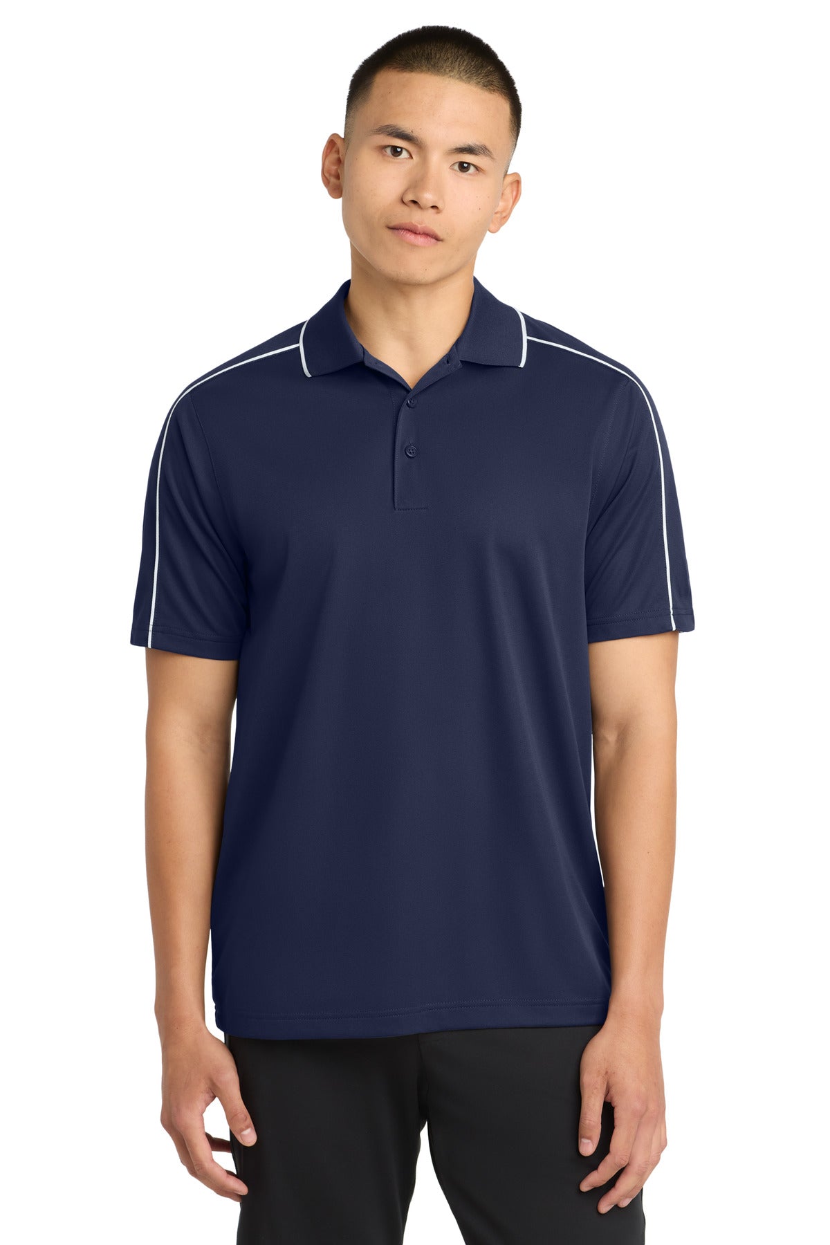 Sport-Tek ® Micropique Sport-Wick ® Piped Polo. ST653