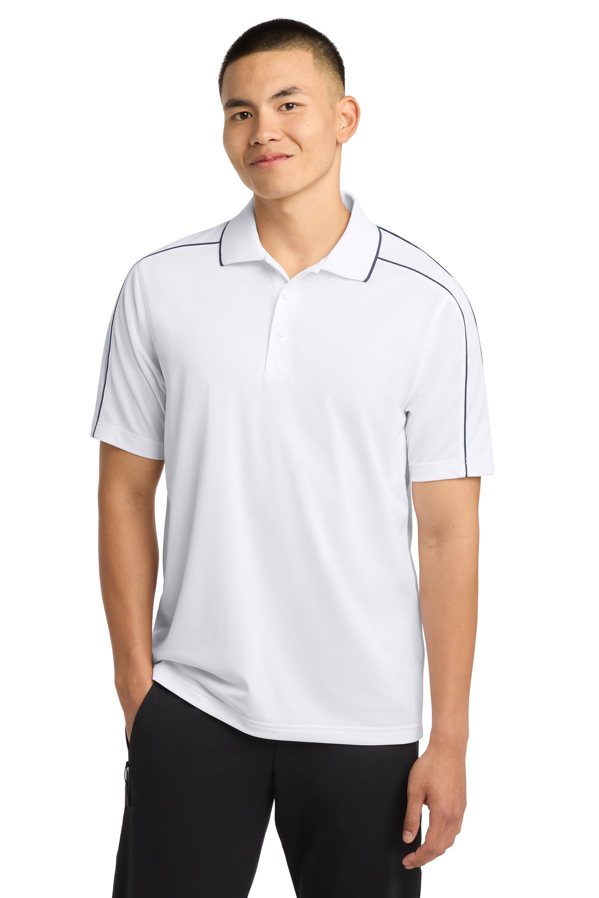 Sport-Tek ® Micropique Sport-Wick ® Piped Polo. ST653