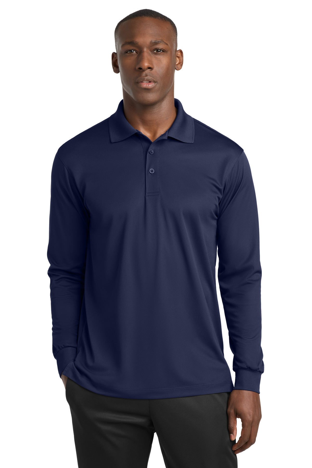 Sport-Tek ® Long Sleeve Micropique Sport-Wick ® Polo. ST657