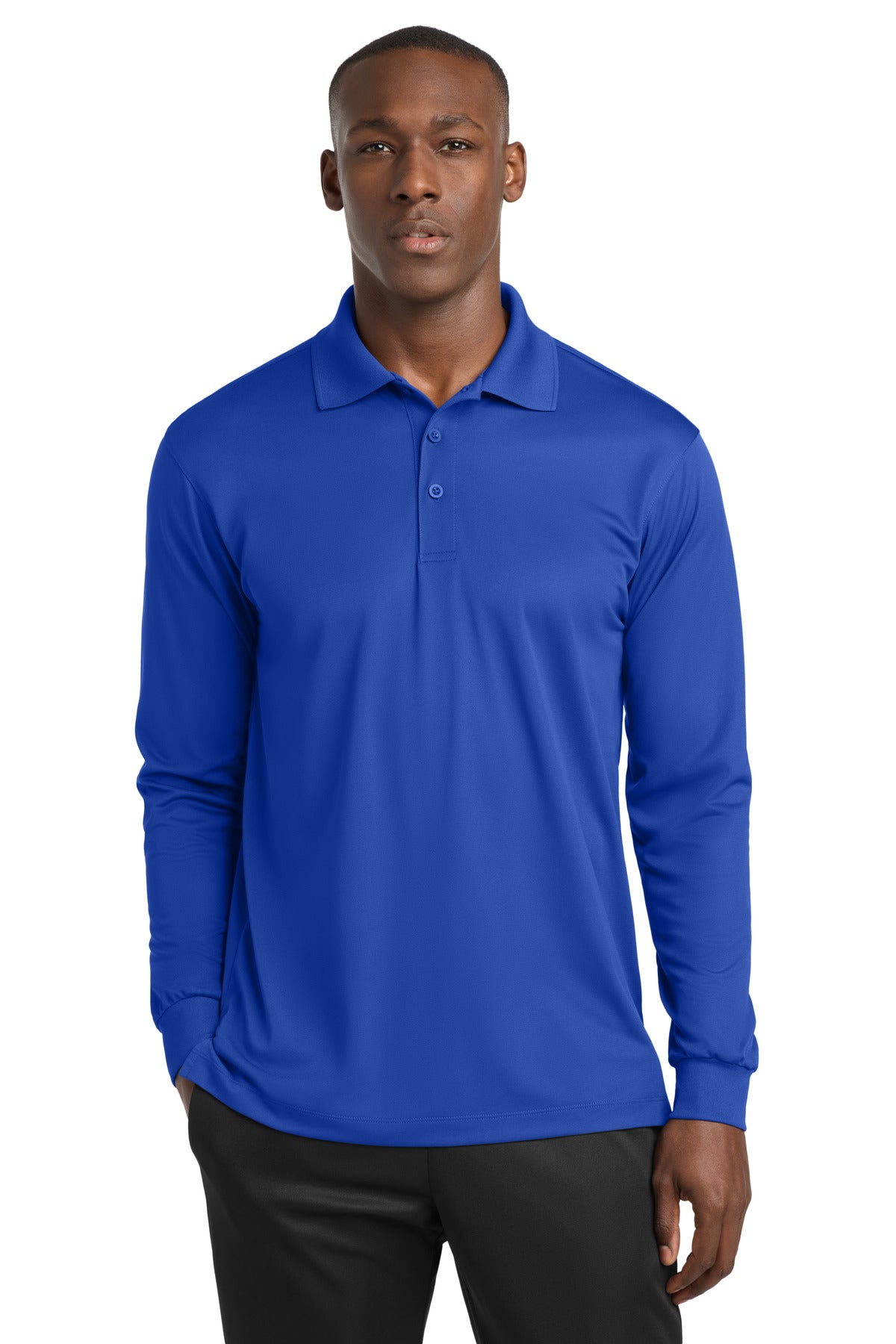 Sport-Tek ® Long Sleeve Micropique Sport-Wick ® Polo. ST657