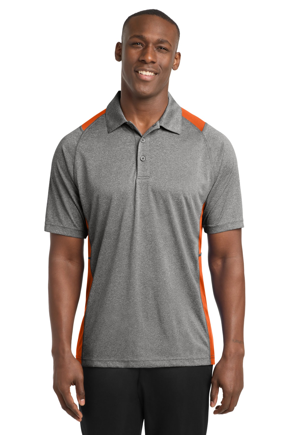 Sport-Tek ® Heather Colorblock Contender ™ Polo. ST665