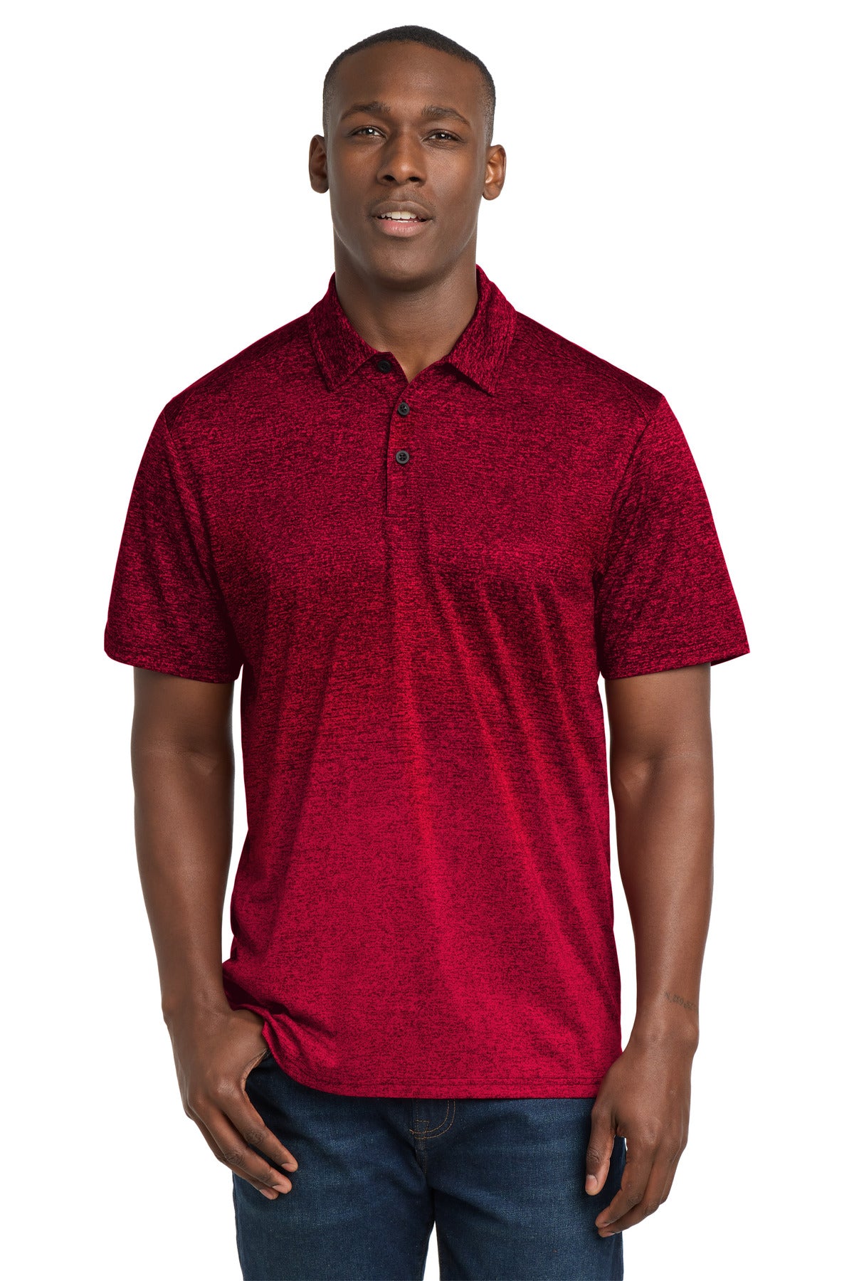Sport-Tek ® Ombre Heather Polo. ST671