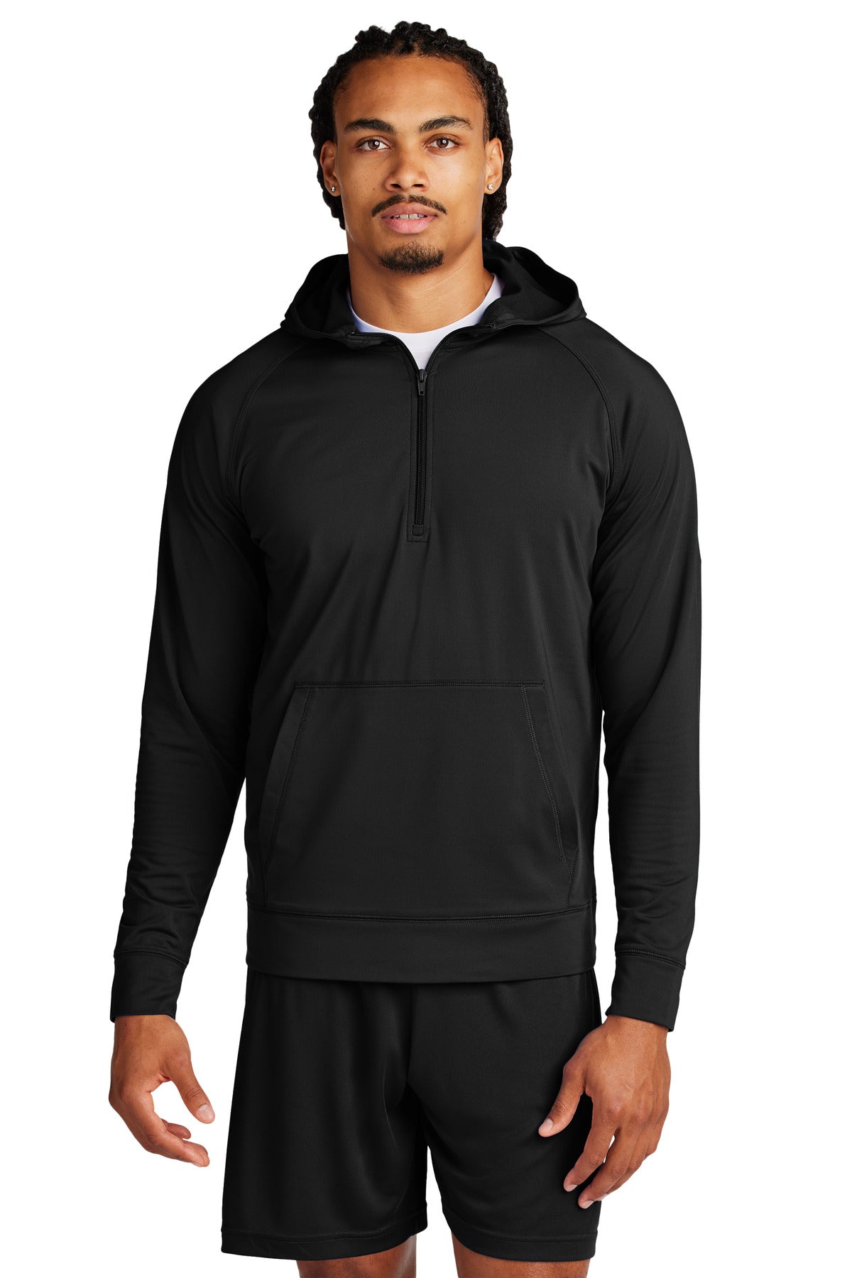 Sport-Tek ® Sport-Wick ® Stretch 1/2-Zip Hoodie ST856