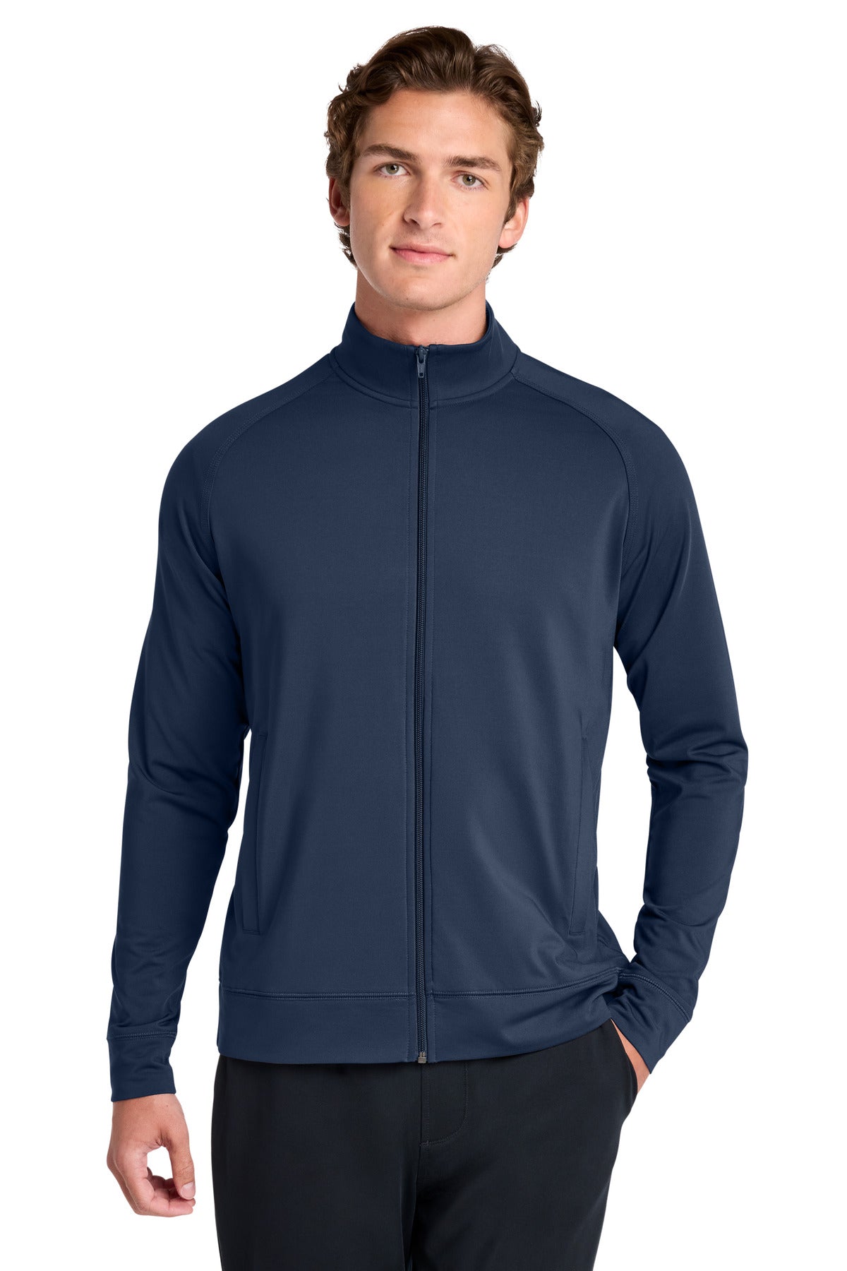 Sport-Tek ® Sport-Wick ® Stretch Full-Zip Cadet Jacket ST857