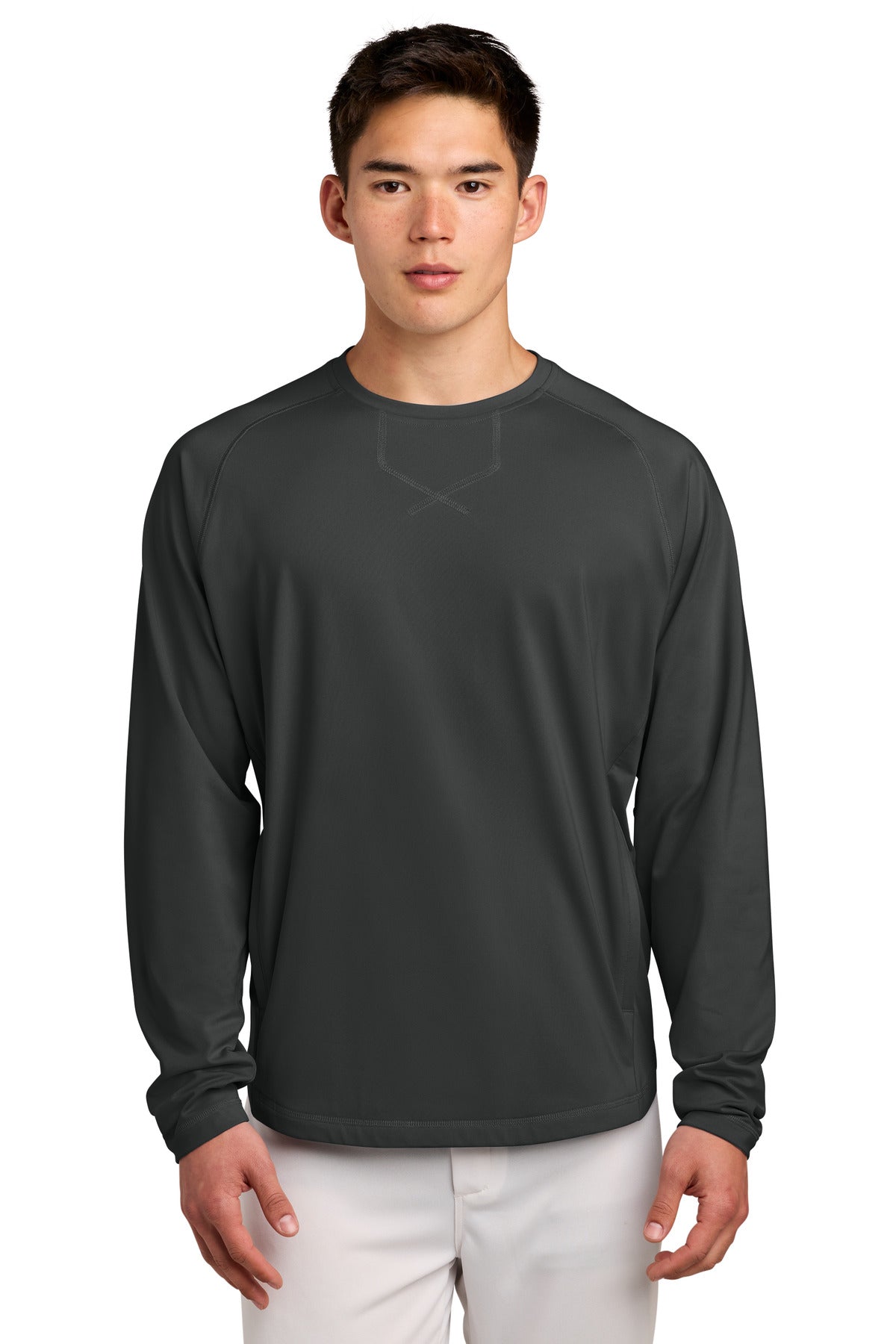 Sport-Tek ® Sport-Wick ® Stretch Pocketed Crewneck ST859