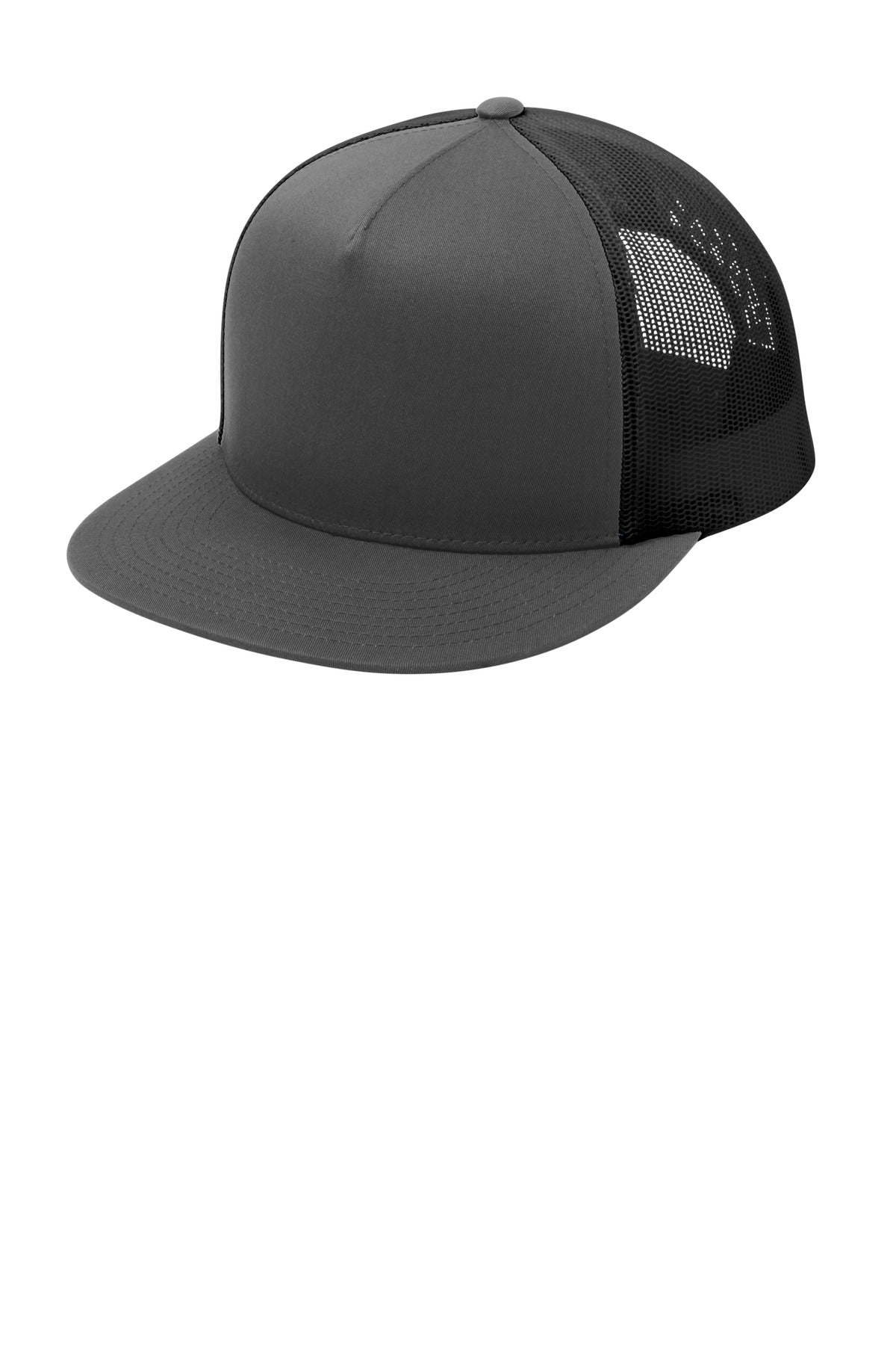 Sport-Tek ® YP Classics ® 5-Panel Classic Trucker Mesh Back Cap. STC38