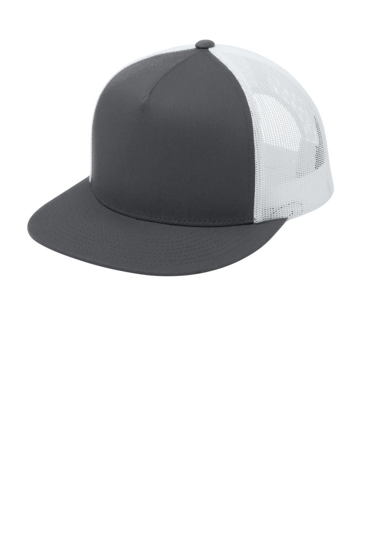Sport-Tek ® YP Classics ® 5-Panel Classic Trucker Mesh Back Cap. STC38