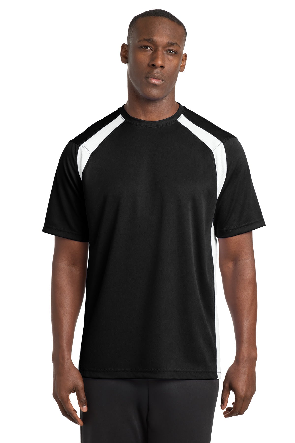 Sport-Tek ® Dry Zone ® Colorblock Crew. T478