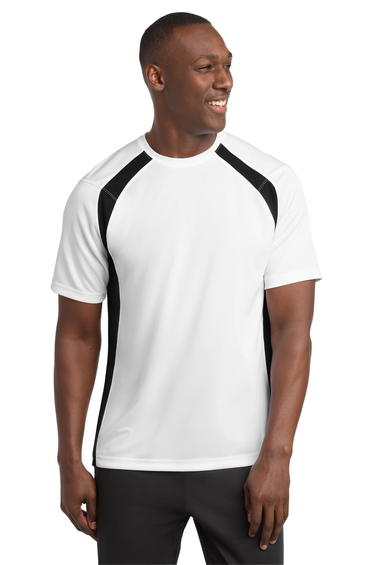 Sport-Tek ® Dry Zone ® Colorblock Crew. T478