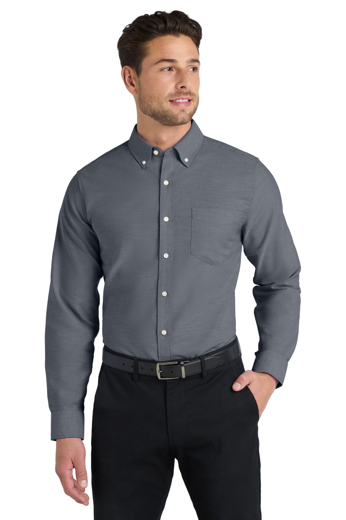 Port Authority ® Tall SuperPro ™ Oxford Shirt. TS658