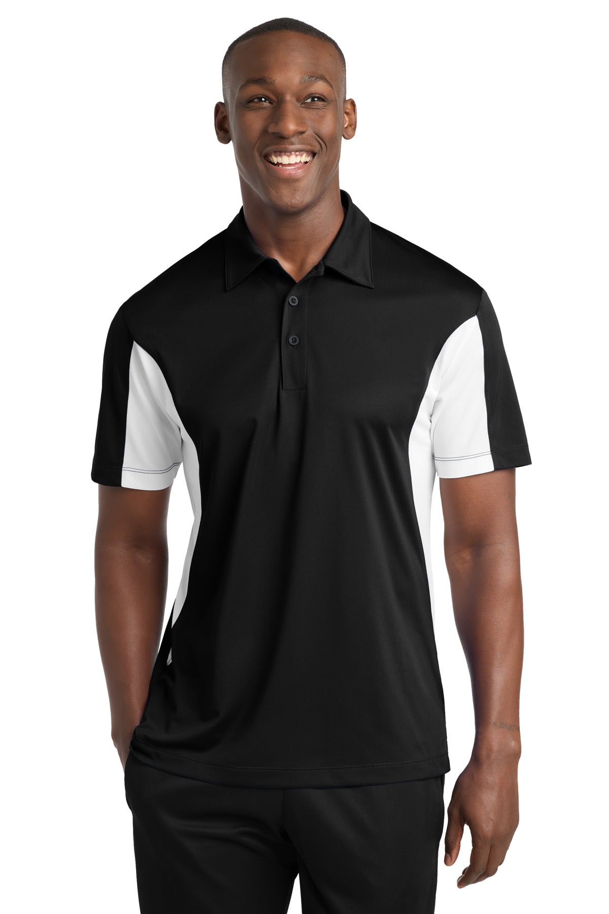 Sport-Tek ® Tall Side Blocked Micropique Sport-Wick ® Polo. TST655