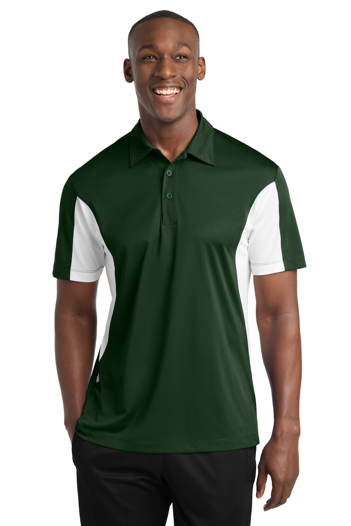 Sport-Tek ® Tall Side Blocked Micropique Sport-Wick ® Polo. TST655