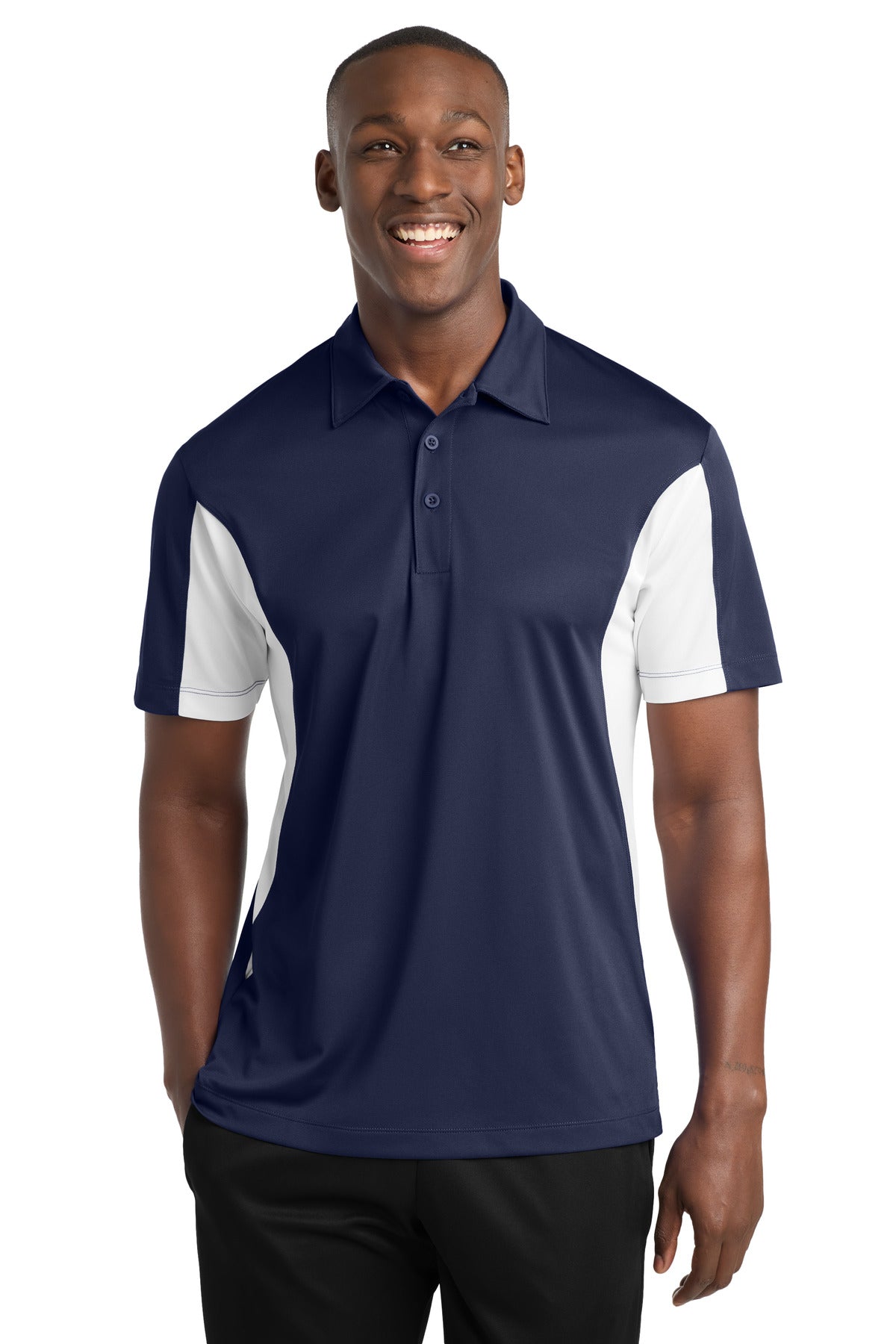 Sport-Tek ® Tall Side Blocked Micropique Sport-Wick ® Polo. TST655