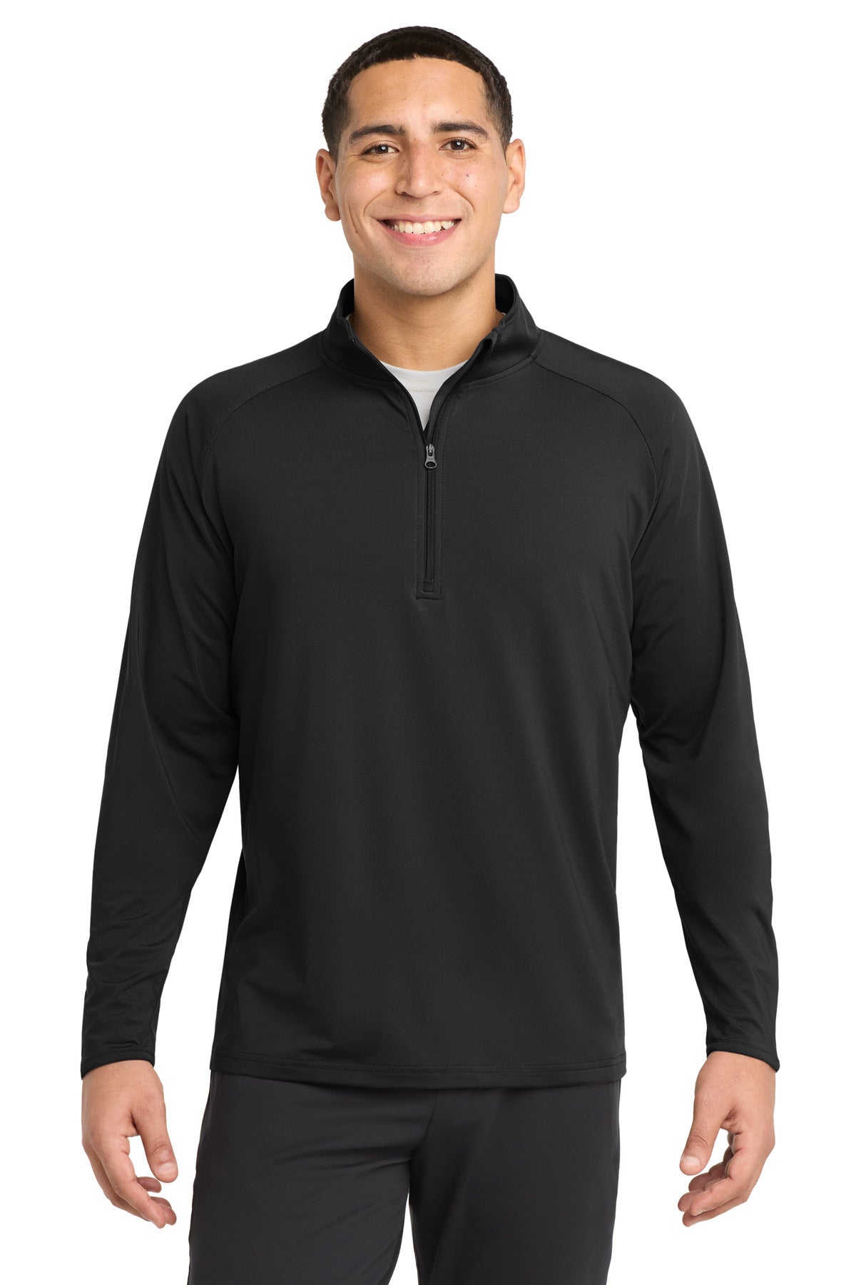 Sport-Tek ® Tall Sport-Wick ® Stretch 1/4-Zip Pullover. TST850