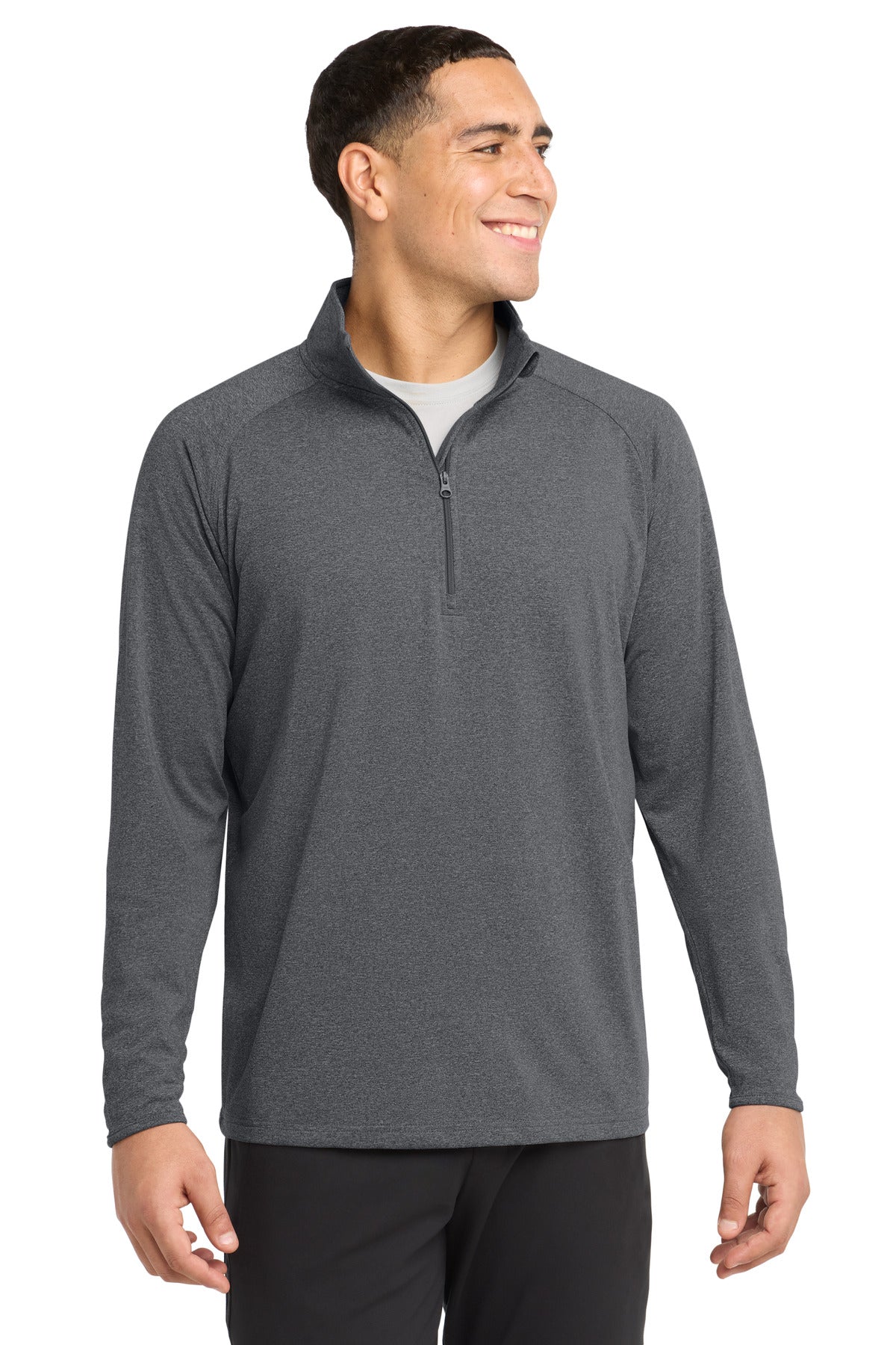 Sport-Tek ® Tall Sport-Wick ® Stretch 1/4-Zip Pullover. TST850