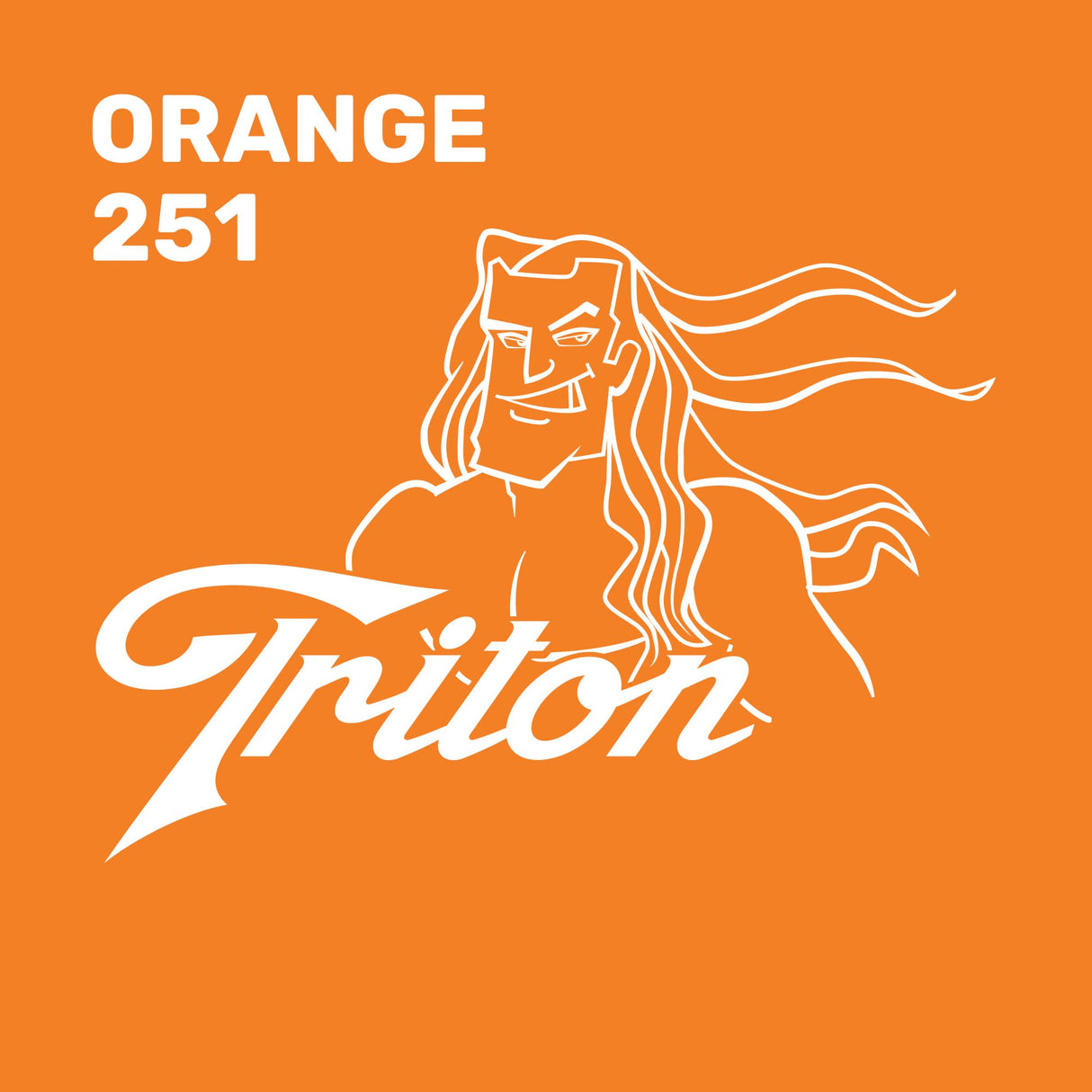 Orange TRITON 15" X 5Y Roll
