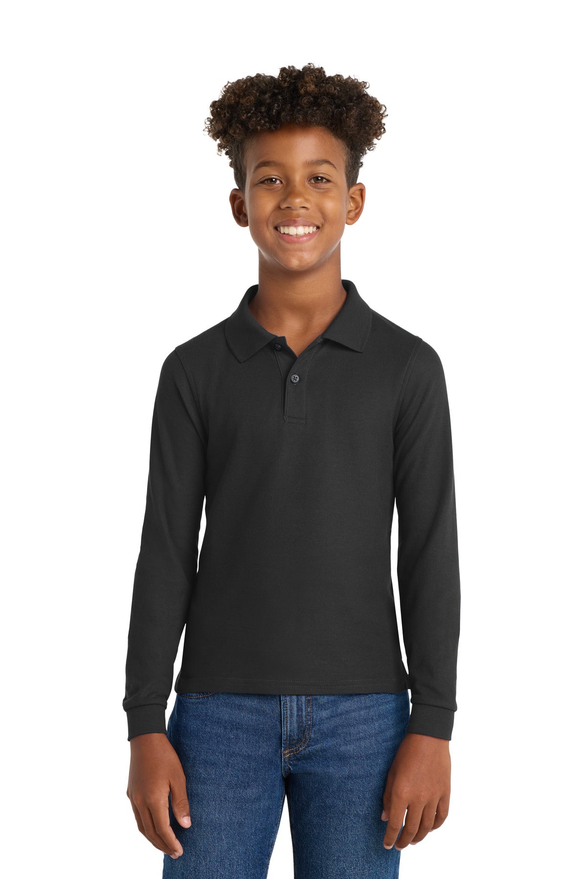Port Authority ® Youth Long Sleeve Silk Touch™ Polo. Y500LS