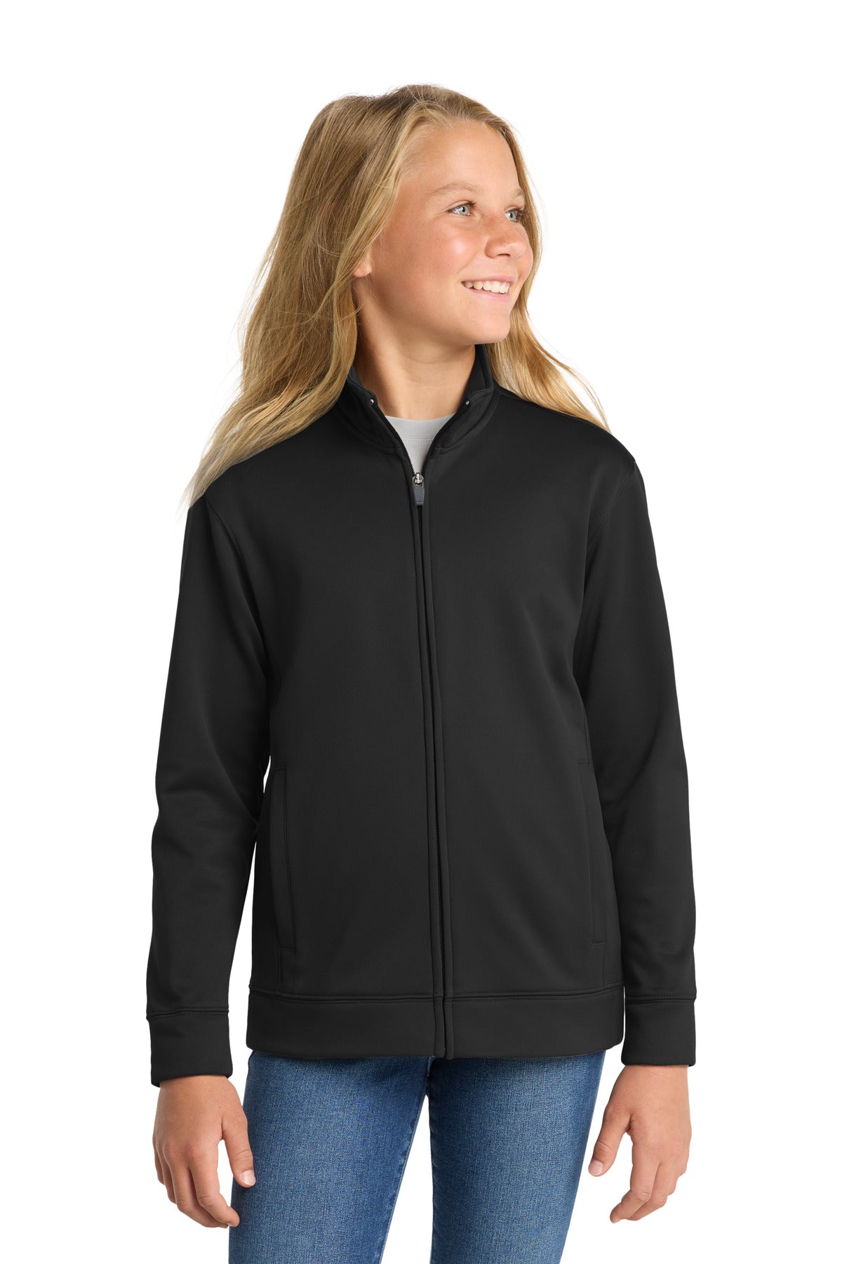 Sport-Tek ® Youth Sport-Wick ® Fleece Full-Zip Jacket. YST241