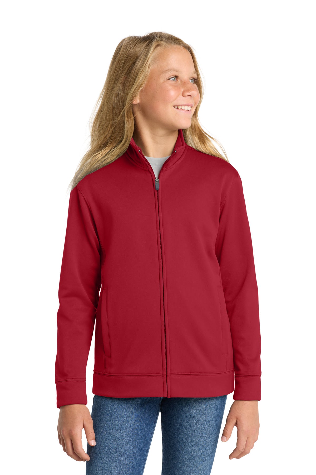 Sport-Tek ® Youth Sport-Wick ® Fleece Full-Zip Jacket. YST241
