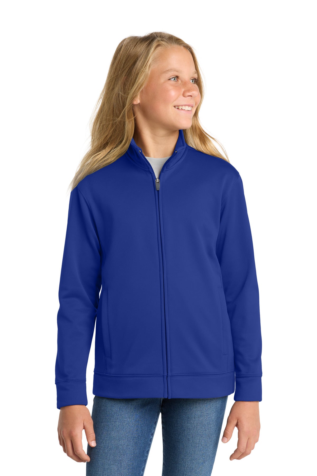 Sport-Tek ® Youth Sport-Wick ® Fleece Full-Zip Jacket. YST241