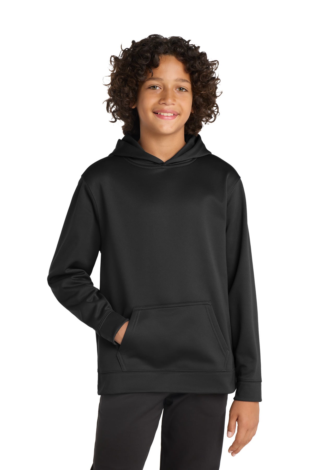 Sport-Tek ® Youth Sport-Wick ® Fleece Hooded Pullover. YST244