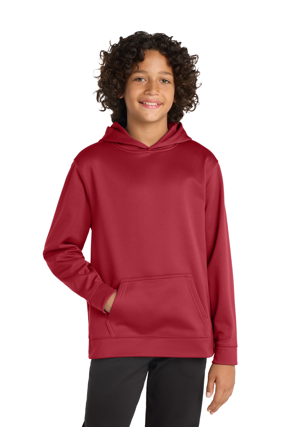 Sport-Tek ® Youth Sport-Wick ® Fleece Hooded Pullover. YST244